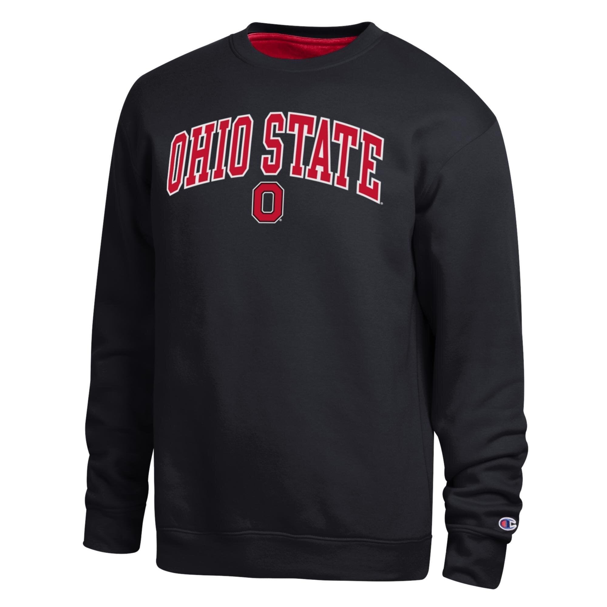Men's Champion Heather Gray Ohio State Buckeyes Arch Sweatshirt