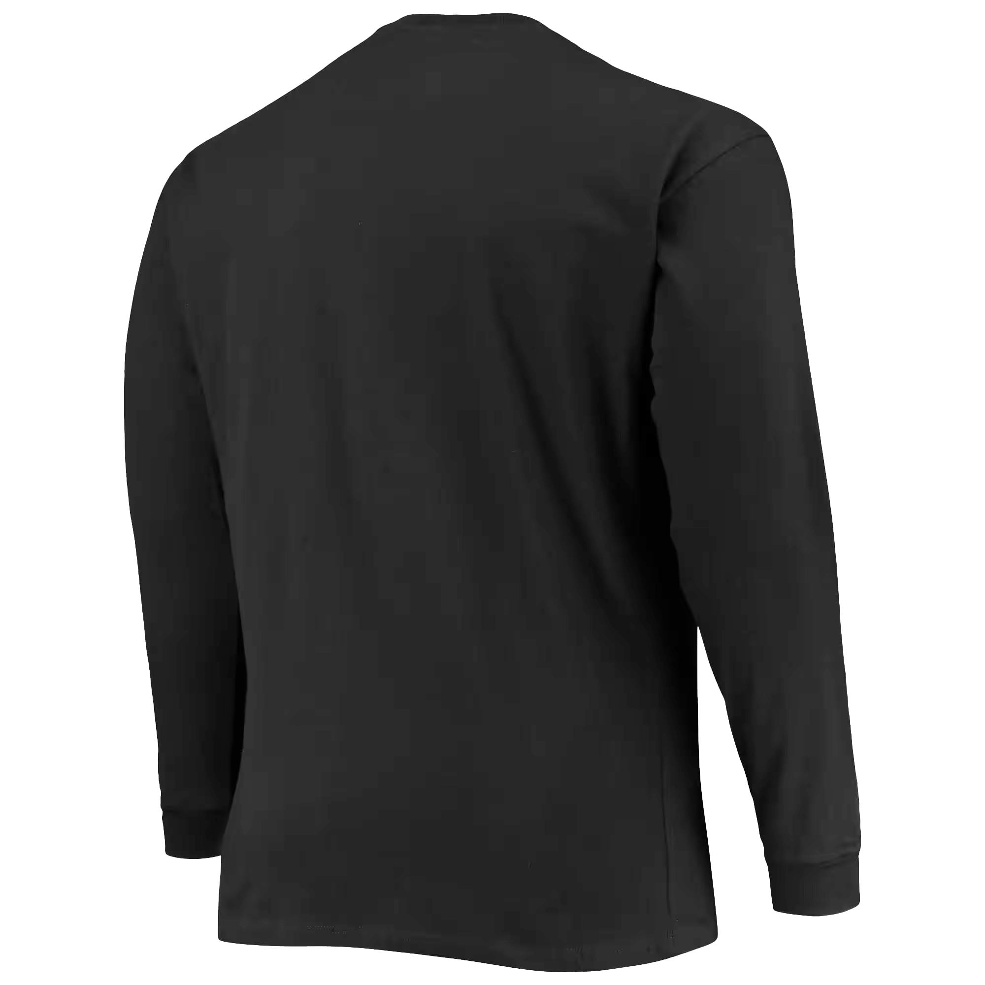 T-shirt à manches longues Champion noir pour homme, Ohio State Buckeyes, grandes tailles, logo en arc sur le dessus