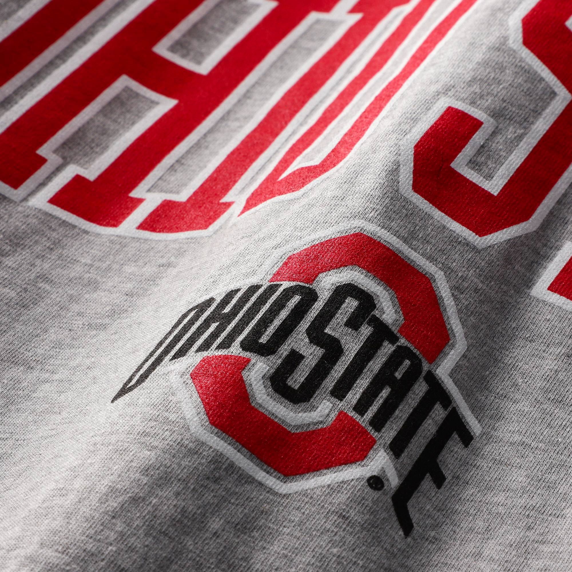 Men's Champion  Heather Gray Ohio State Buckeyes Big & Tall Team Arch Over Wordmark T-Shirt