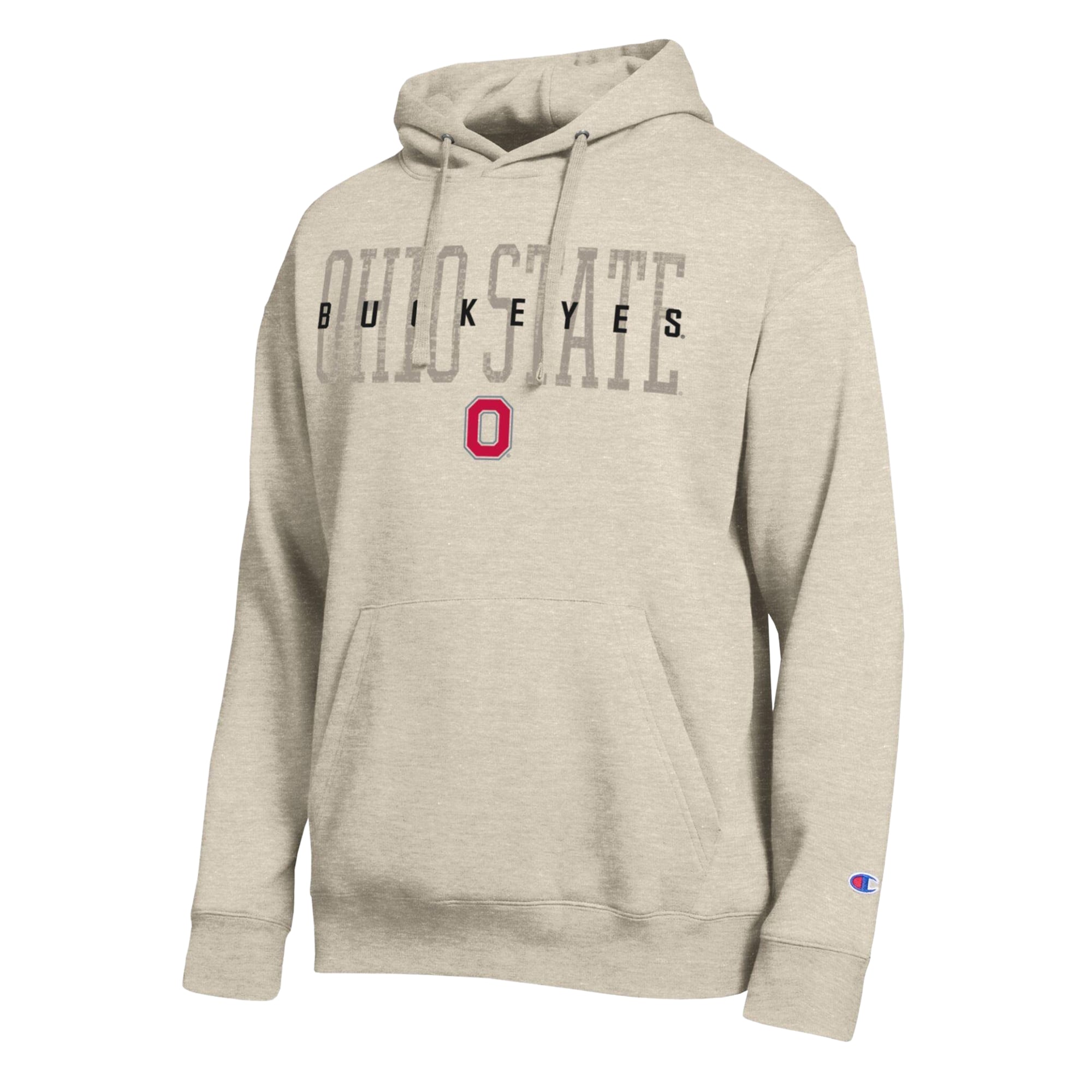 Men's Champion  Oatmeal Ohio State Buckeyes All-Star Neutral Stack Hoodie