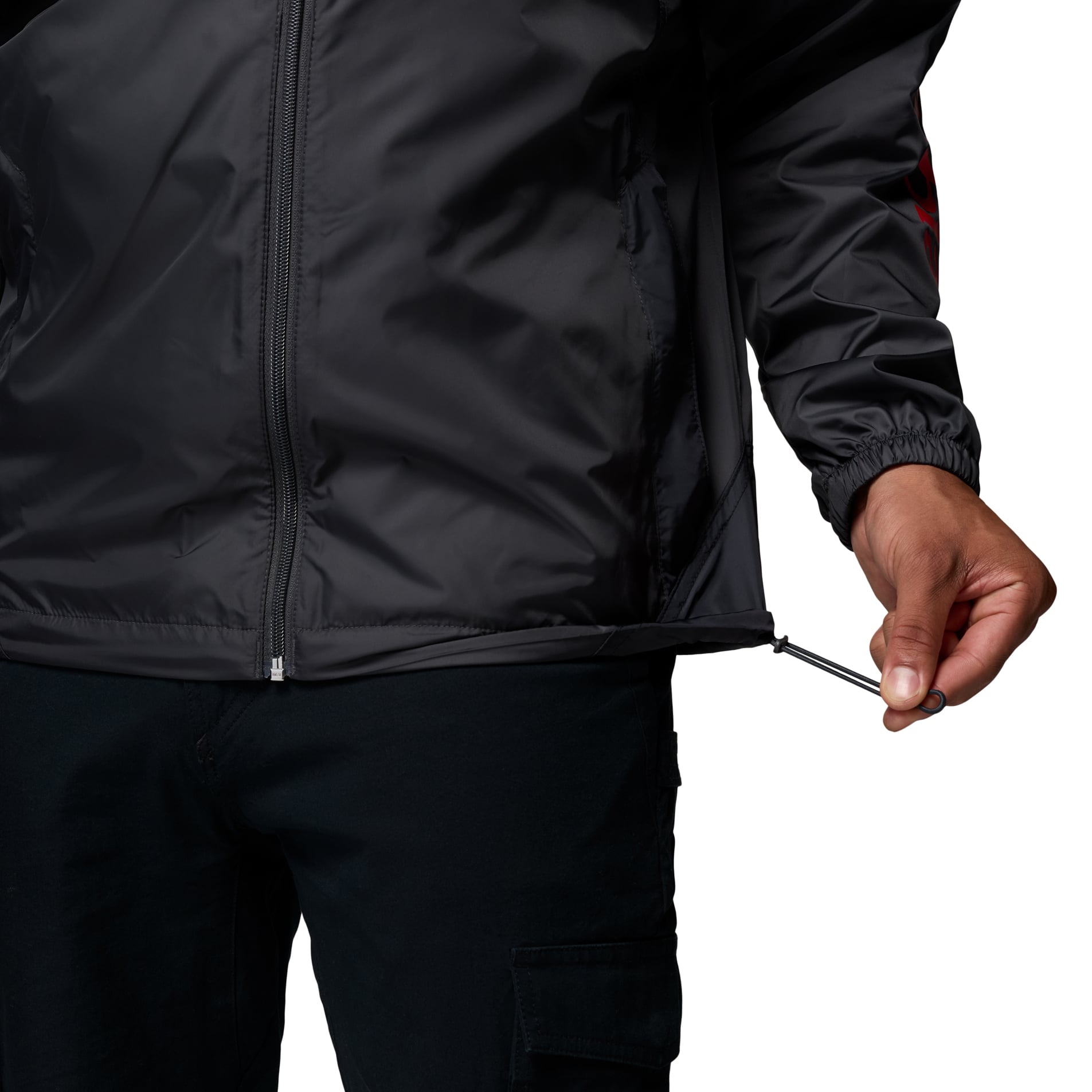 Men's Columbia Black Ohio State Buckeyes Flash Challenger II Full-Zip Hooded Windbreaker
