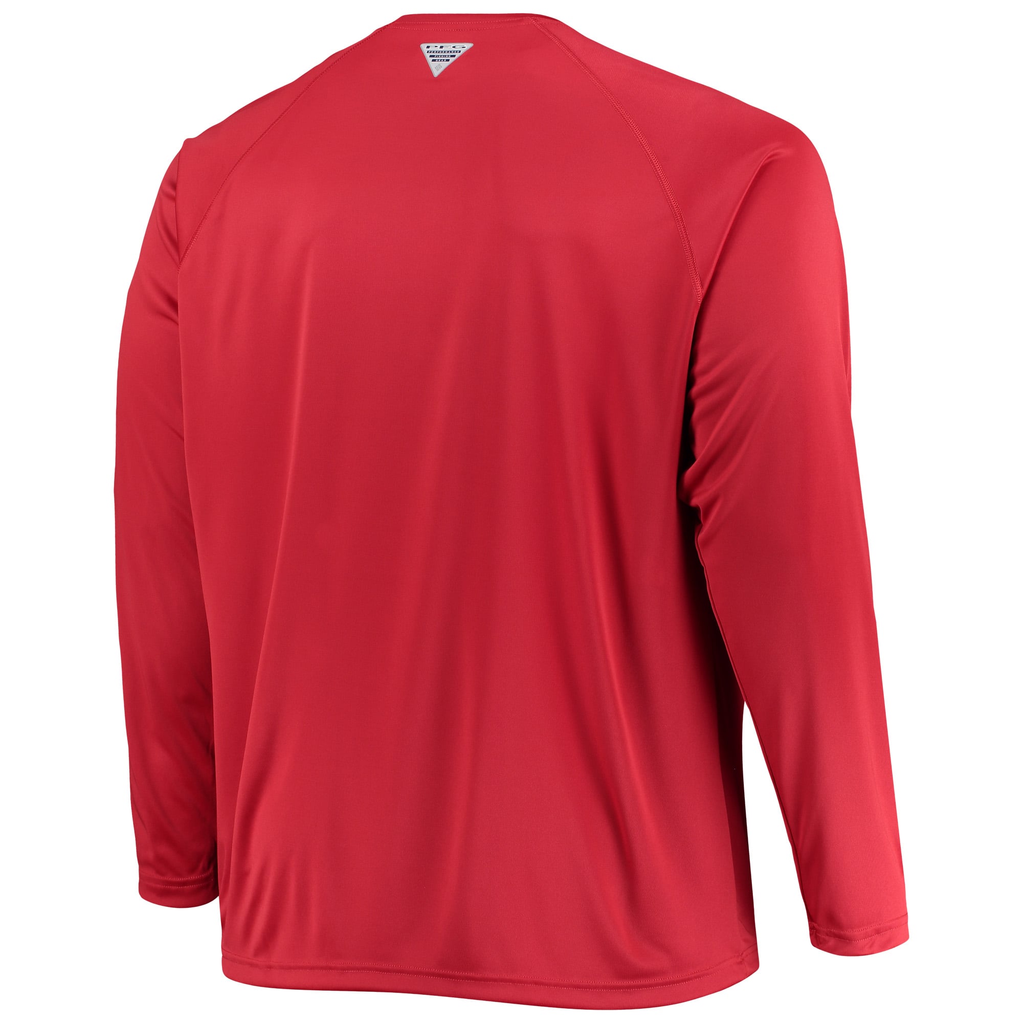 Men's Columbia  Scarlet Ohio State Buckeyes Big & Tall Terminal Tackle Long Sleeve Omni-Shade T-Shirt