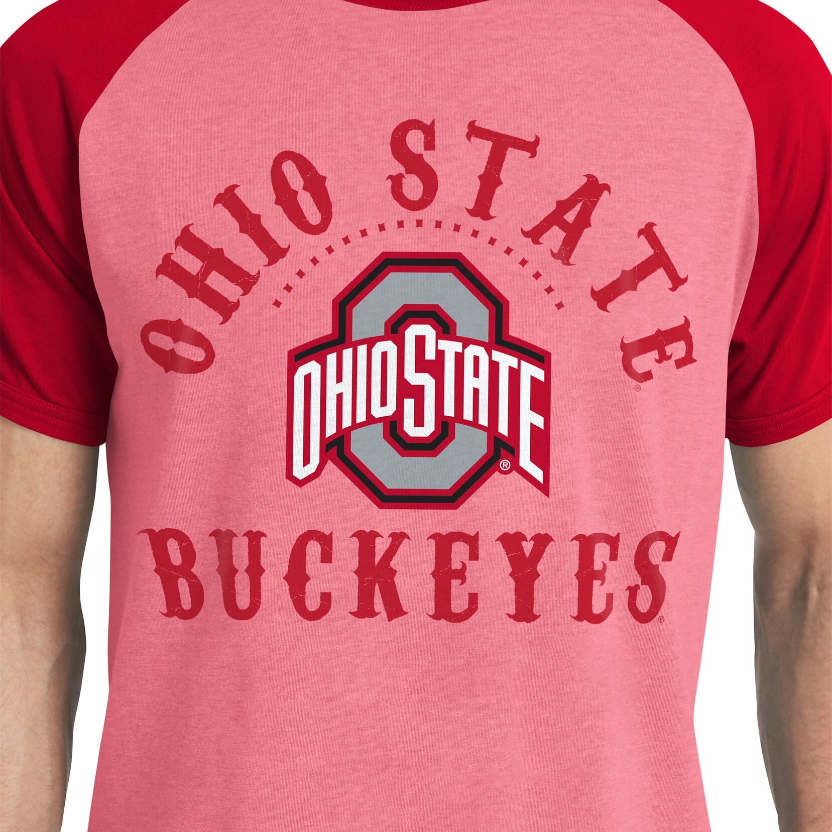 Collection Darius Rucker pour hommes par Fanatics T-shirt raglan Scarlet Ohio State Buckeyes