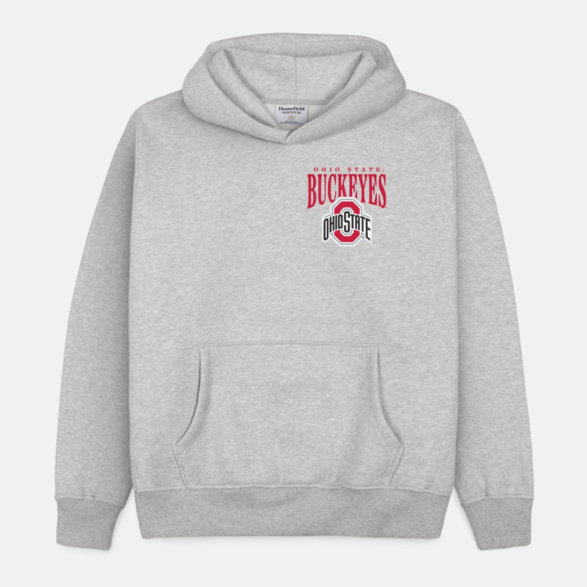 Sweat à capuche épais gris domicile pour homme des Ohio State Buckeyes (football américain).