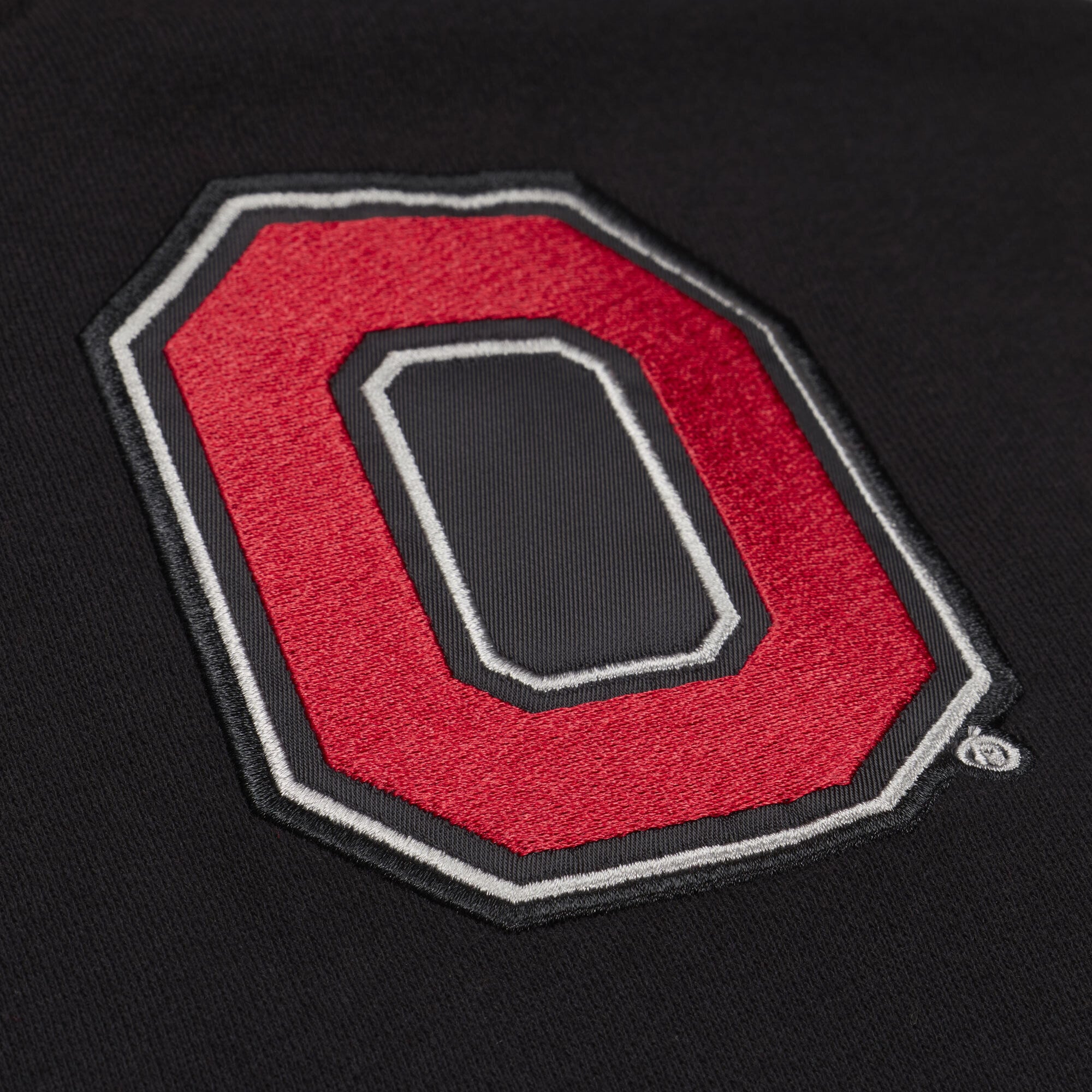 Veste polaire Mitchell & Ness noire pour homme, motif à carreaux triples Ohio State Buckeyes, fermeture boutons-pression.