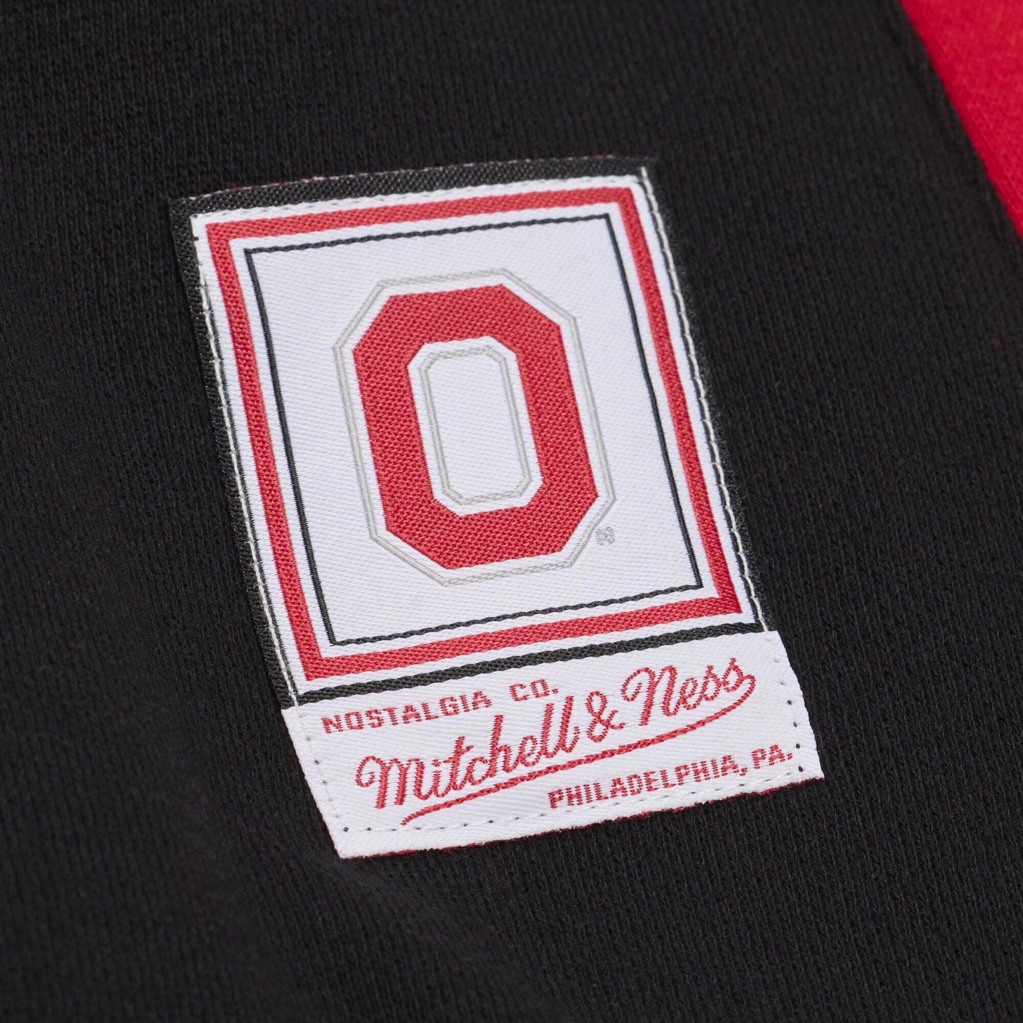Veste polaire Mitchell & Ness noire pour homme, motif à carreaux triples Ohio State Buckeyes, fermeture boutons-pression.