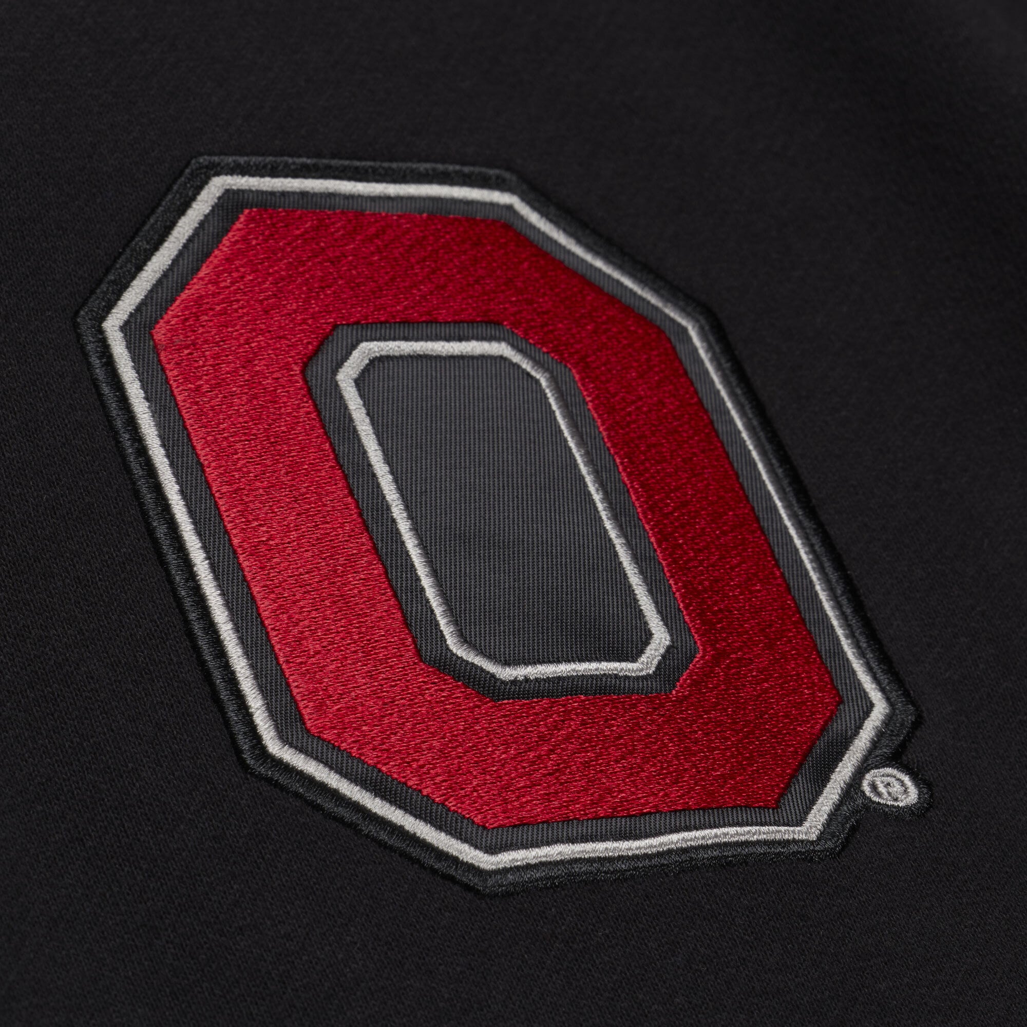 Sweat à capuche en polaire Mitchell & Ness noir carreaux triple motif Ohio State Buckeyes pour homme