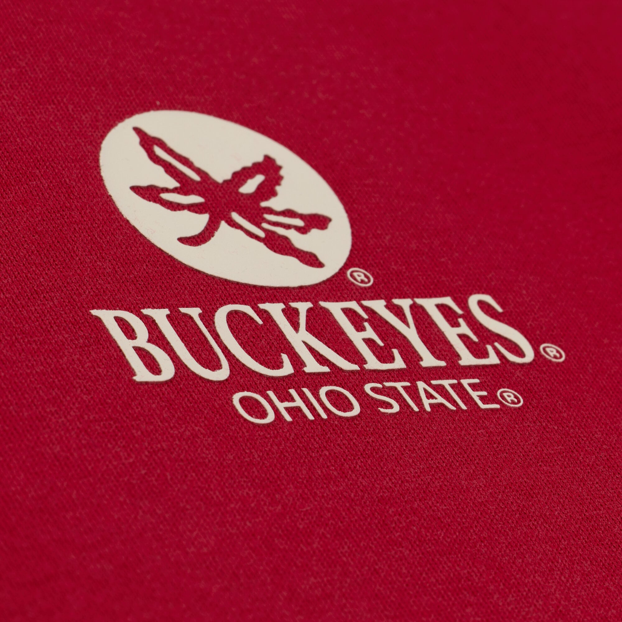 Men's Mitchell & Ness Scarlet Ohio State Buckeyes Core Icon Fleece Hoodie