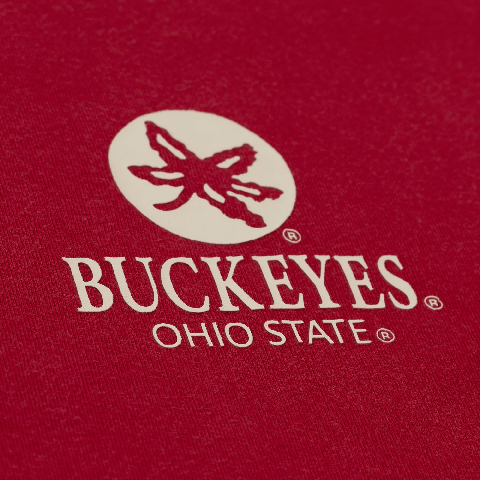 T-shirt Mitchell & Ness Scarlet Ohio State Buckeyes Core Icon pour homme