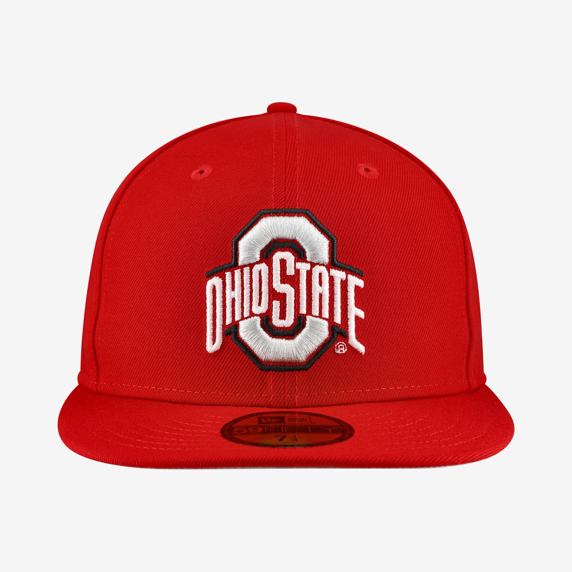 Casquette ajustée New Era Scarlet Ohio State Buckeyes Core 59FIFTY pour homme