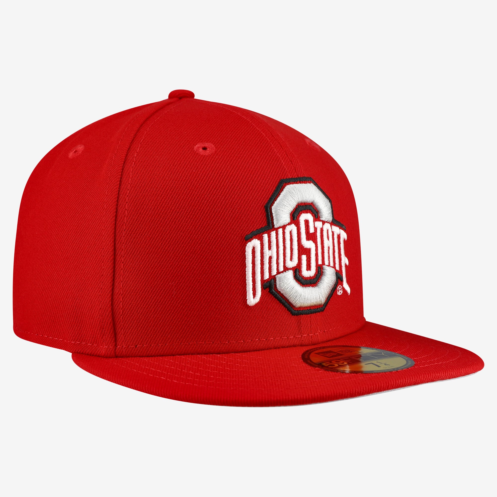 Casquette ajustée New Era Scarlet Ohio State Buckeyes Core 59FIFTY pour homme