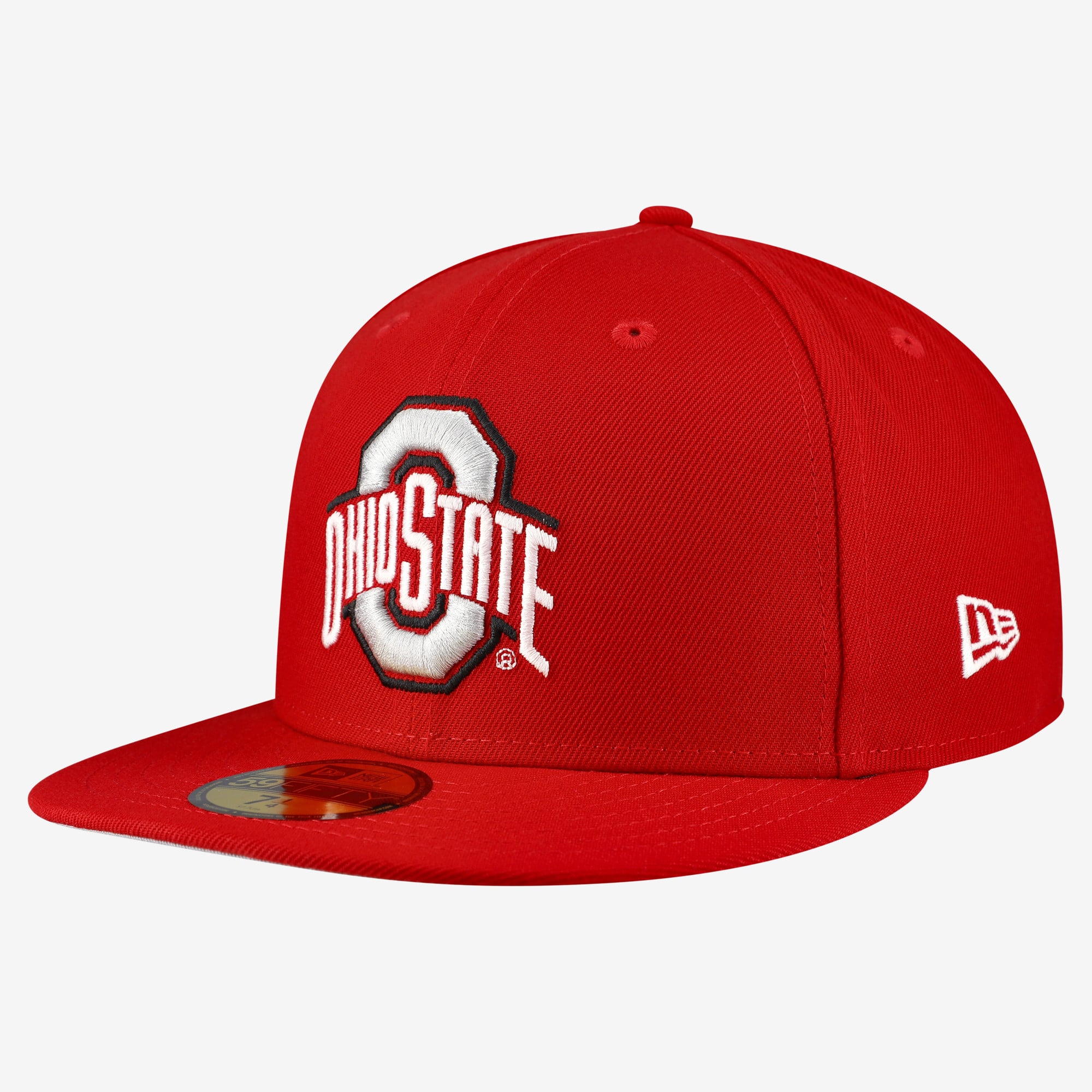 Casquette ajustée New Era Scarlet Ohio State Buckeyes Core 59FIFTY pour homme