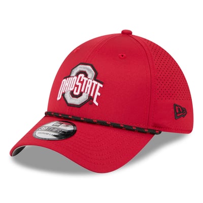  Ohio State Buckeyes New Era Performance Rope 39THIRTY Stretch Hat - Scarlet