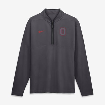  Ohio State Buckeyes Nike Color Pop Victory Dri-FIT Half-Zip Pullover - Anthracite