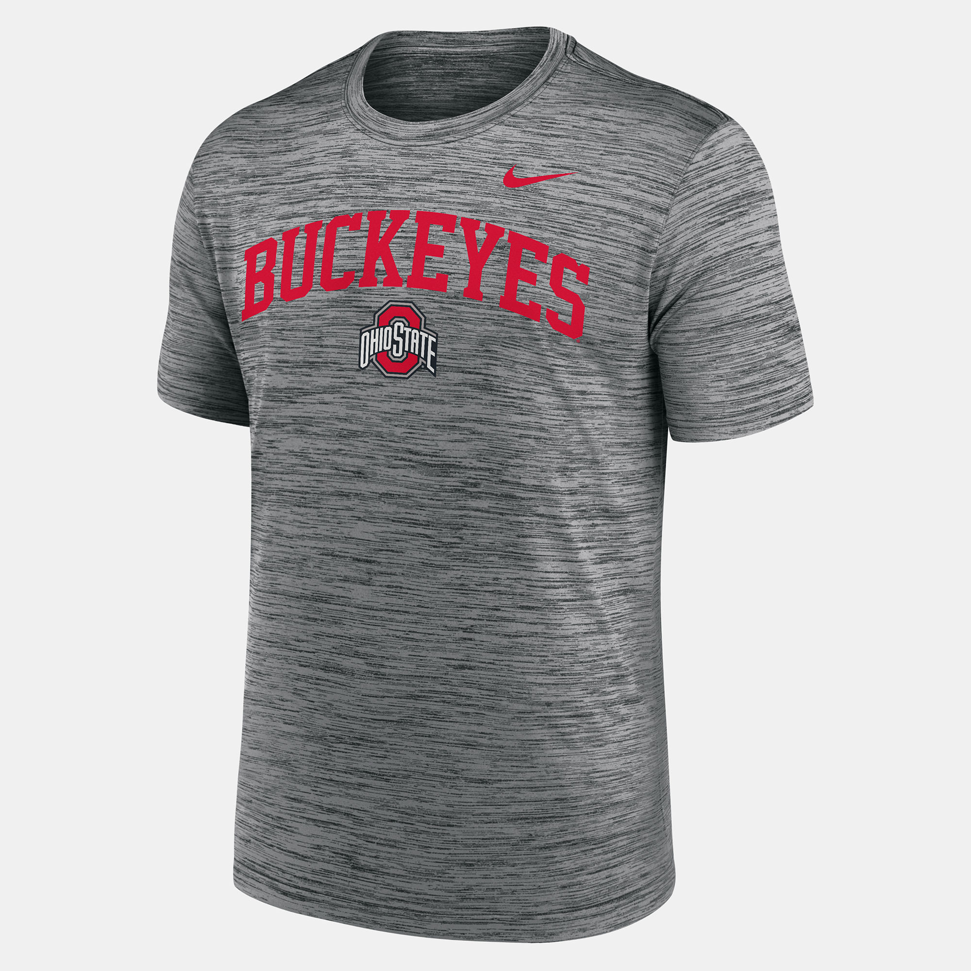 Men's Nike Scarlet Ohio State Buckeyes Primetime Arch Logo Velocity Dri-FIT T-Shirt