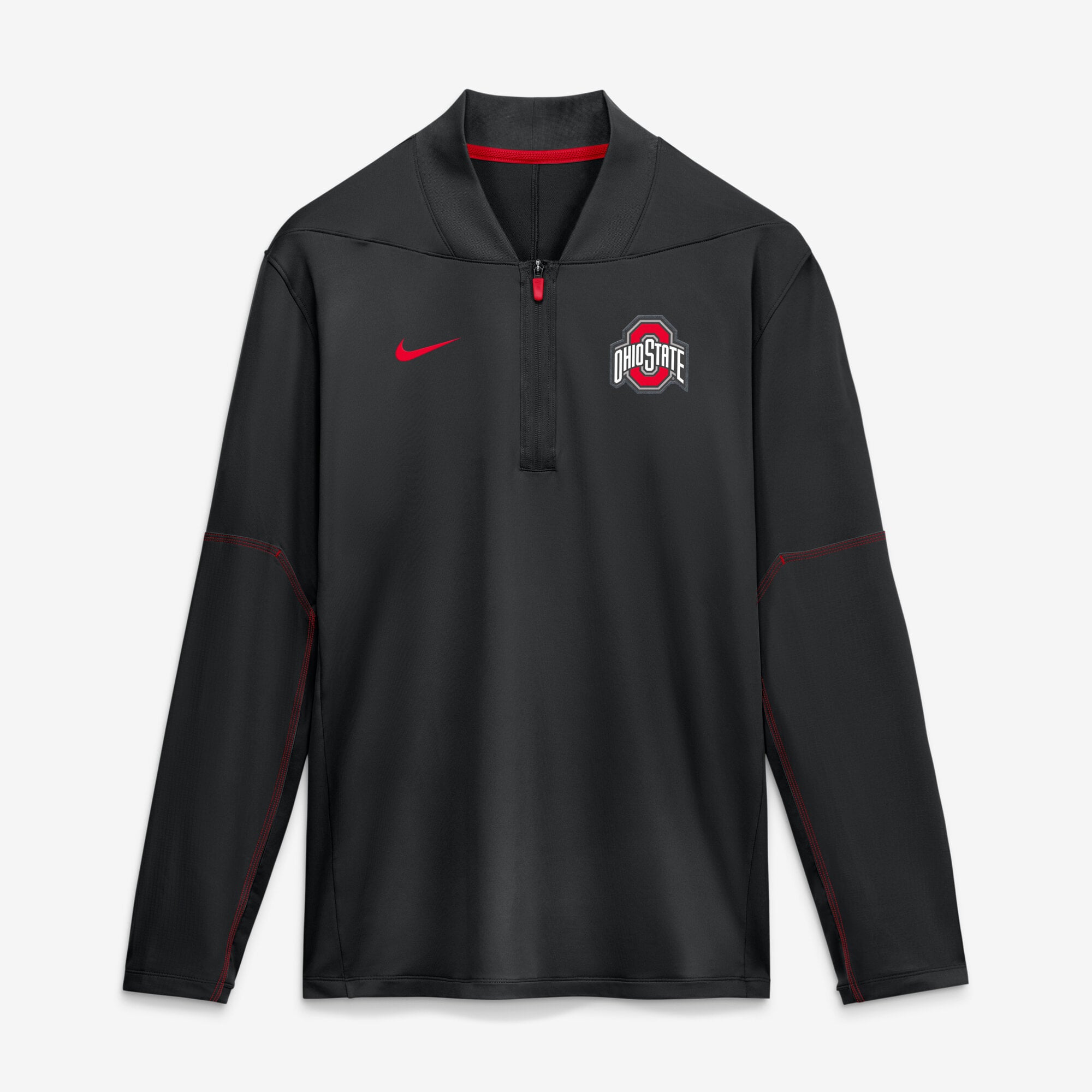 Men's Nike Ohio State Buckeyes 2026 Sideline Midweight Half-Zip Dri-FIT Pullover