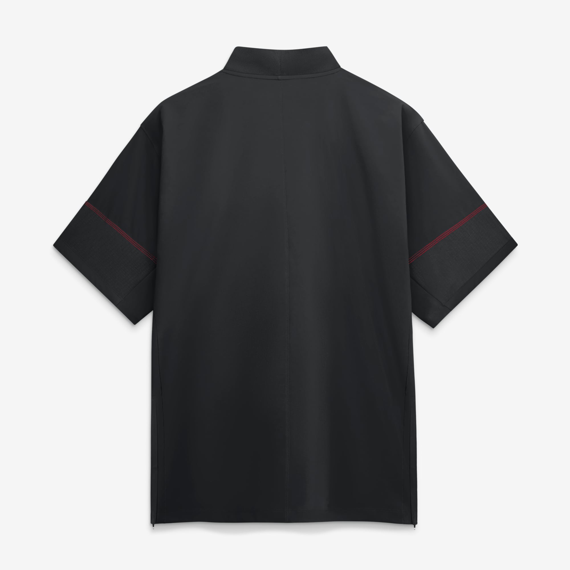 Men's Nike Black Ohio State Buckeyes 2026 Sideline Short Sleeve Quarter-Zip Coaches Jacket