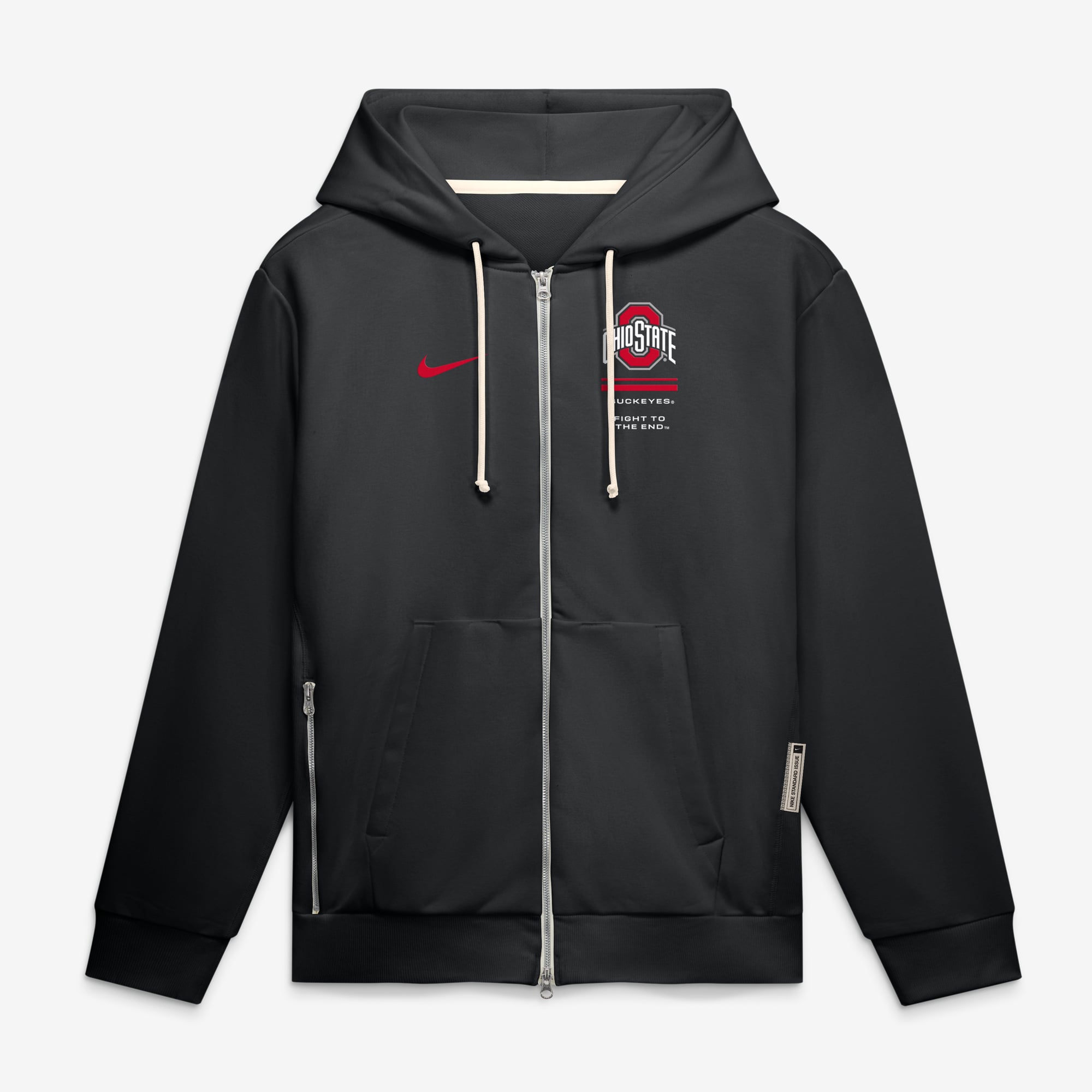 Sweat à capuche zippé Nike Scarlet Ohio State Buckeyes 2026 Sideline Standard Issue Dri-FIT pour homme