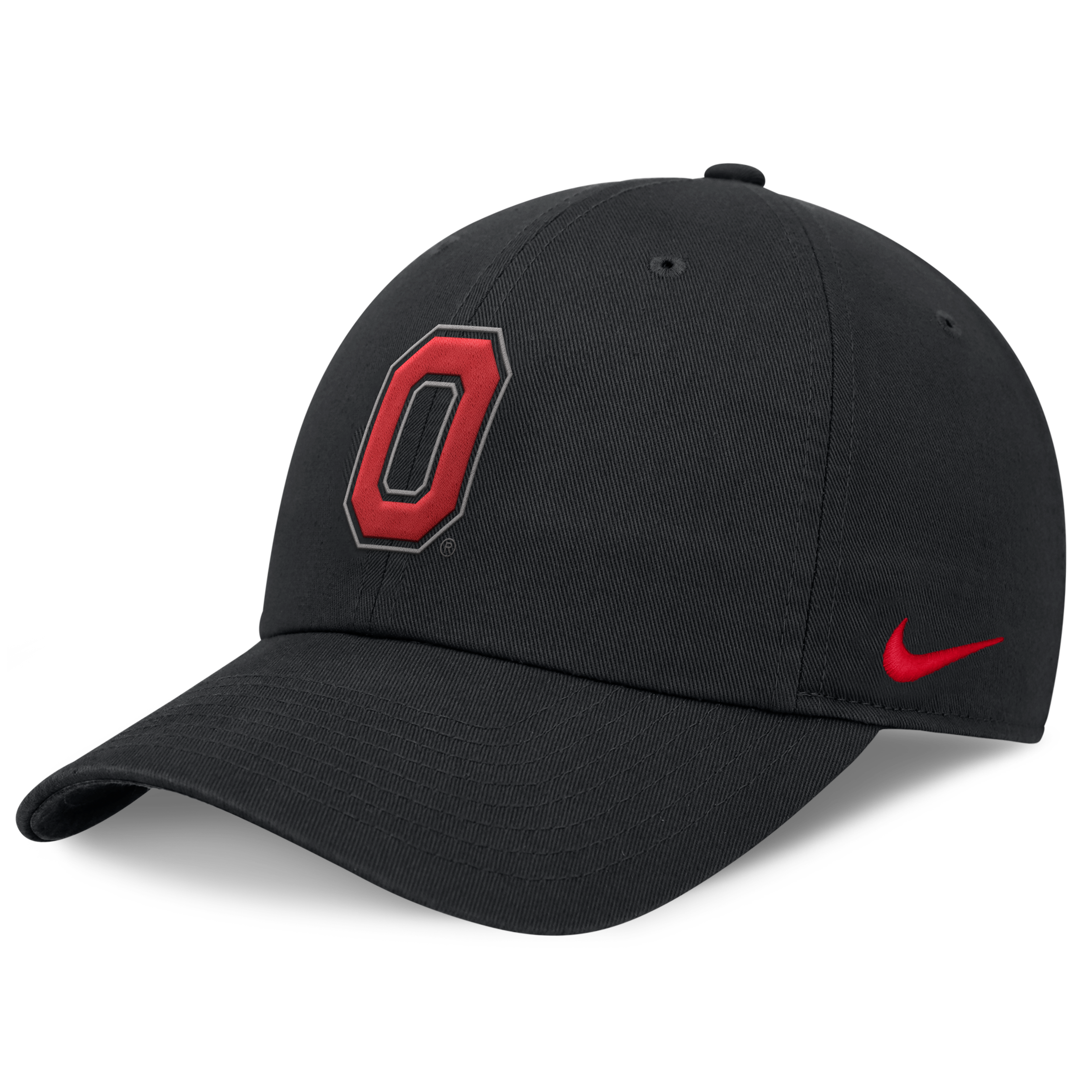 Men's Nike Black Ohio State Buckeyes Club Dri-FIT Adjustable Hat