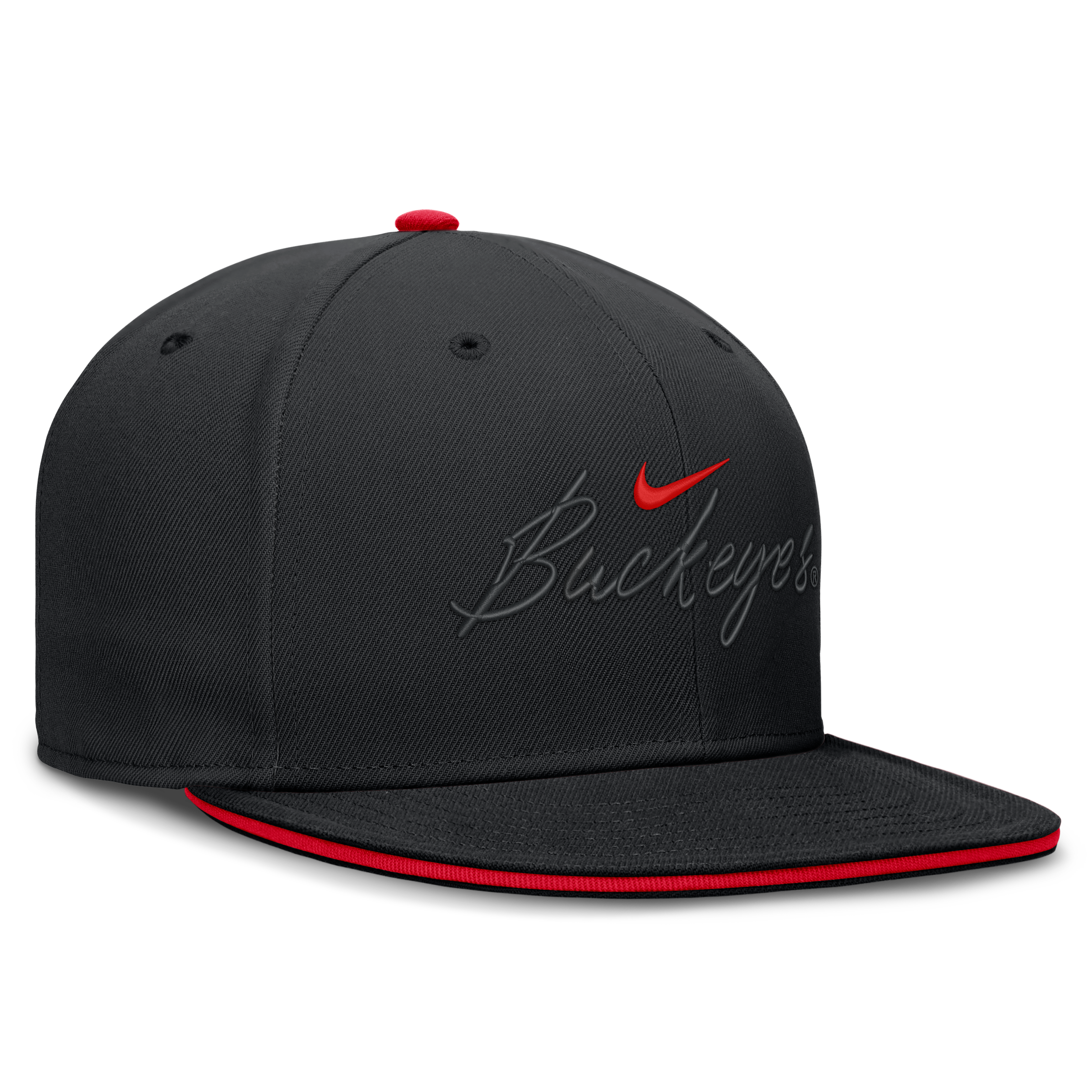 Casquette ajustée Nike noire Ohio State Buckeyes Dri-FIT Primetime Script pour homme