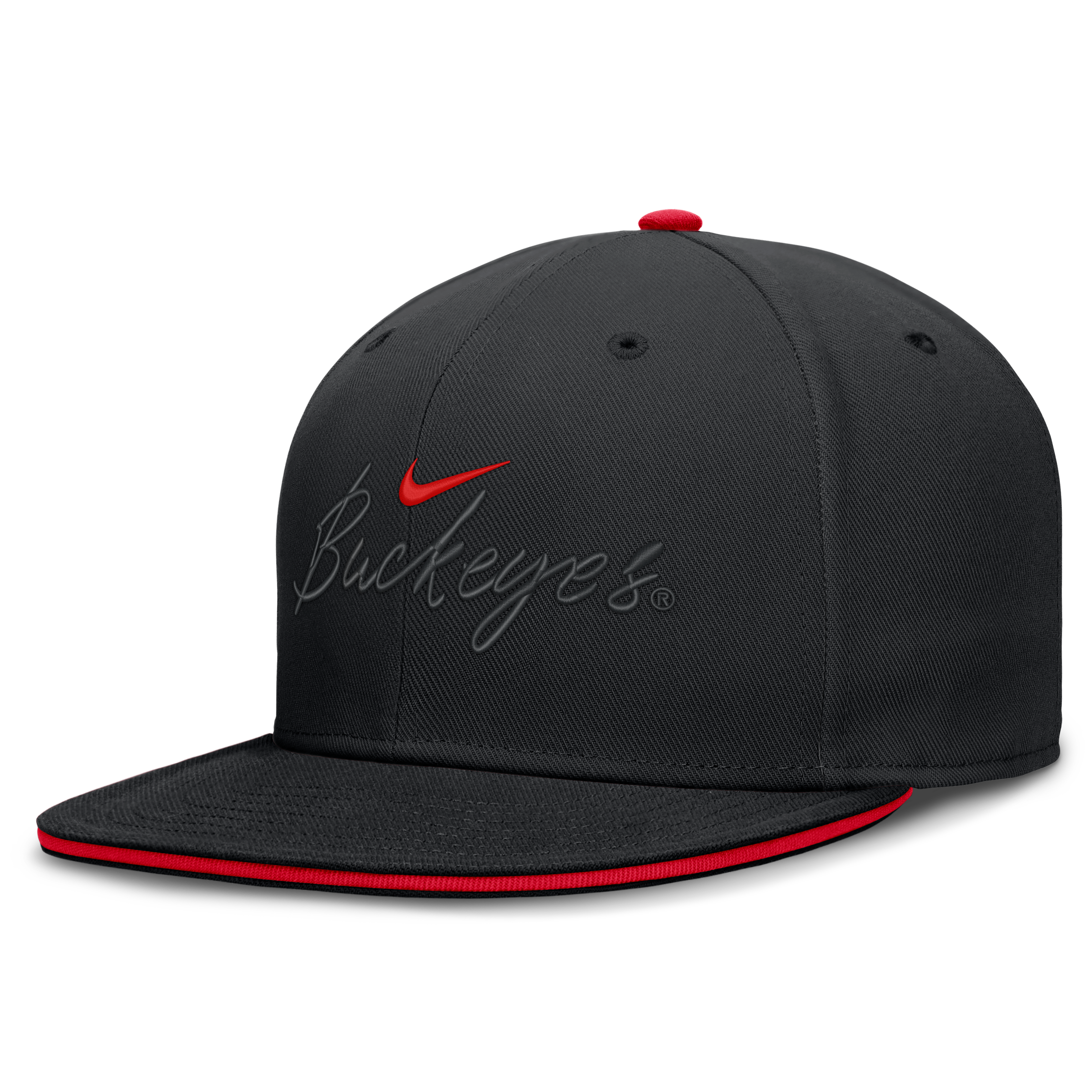 Casquette ajustée Nike noire Ohio State Buckeyes Dri-FIT Primetime Script pour homme