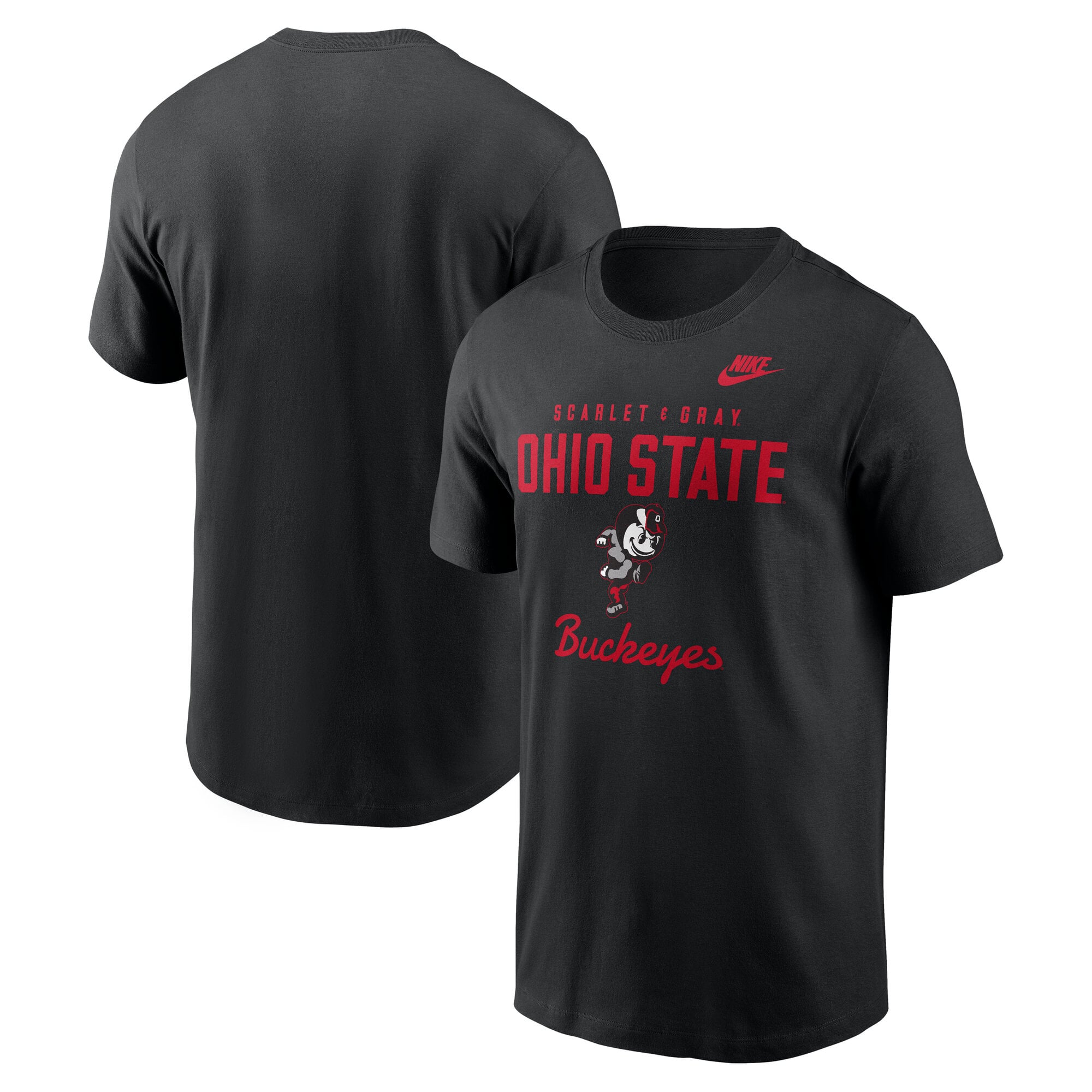 Men's Nike Ohio State Buckeyes Legacy Stacked Established T-Shirt