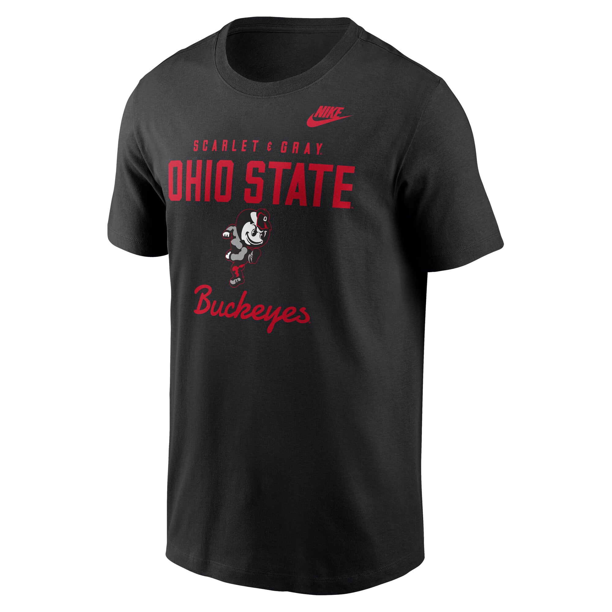 Men's Nike Ohio State Buckeyes Legacy Stacked Established T-Shirt
