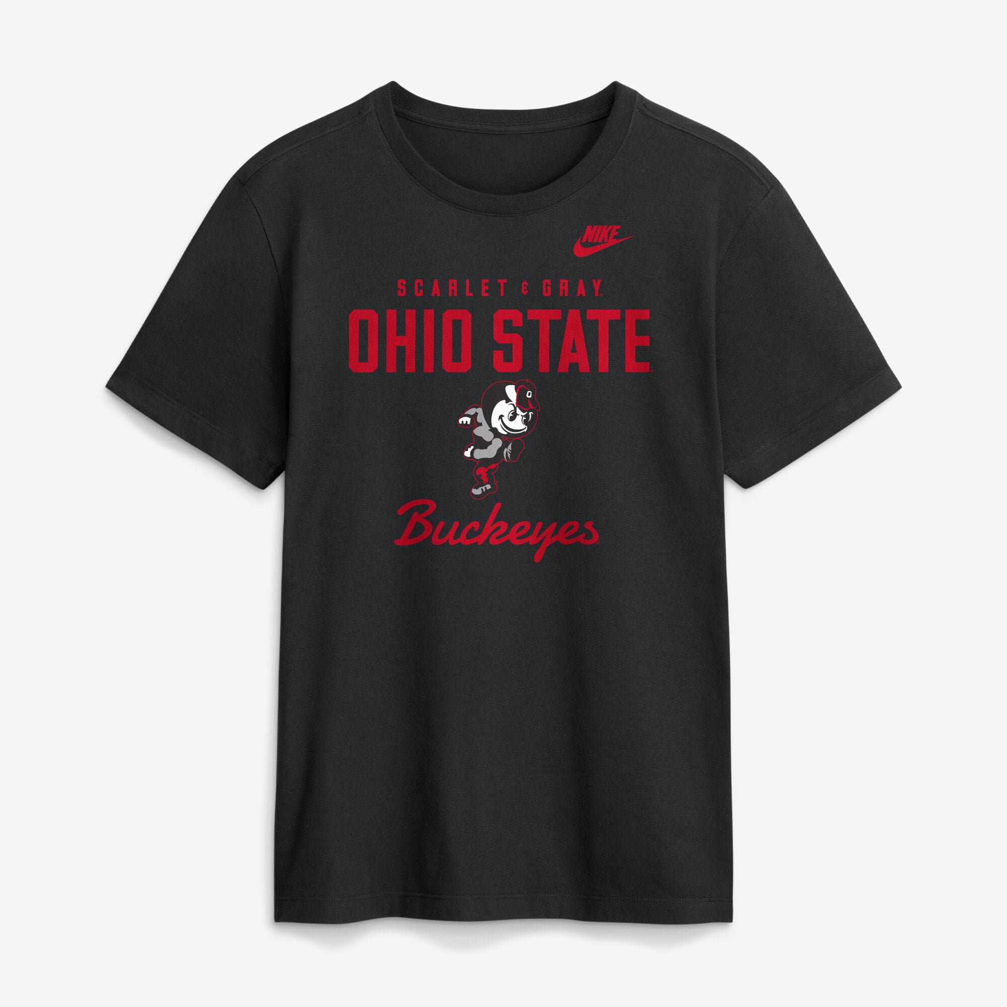 Men's Nike Ohio State Buckeyes Legacy Stacked Established T-Shirt