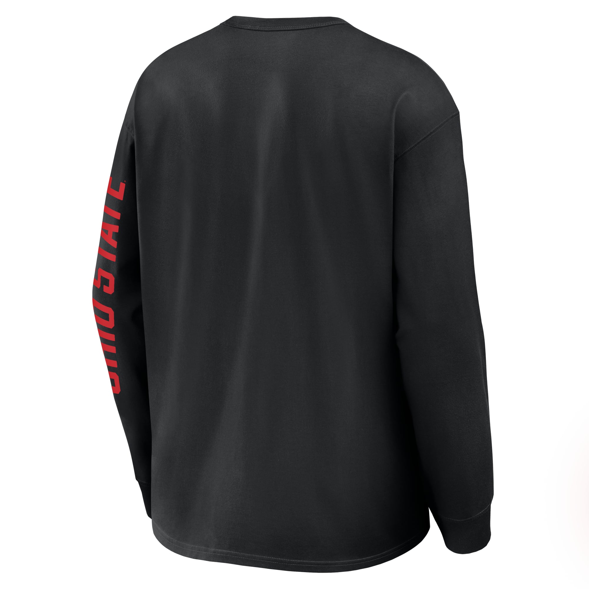 T-shirt à manches longues Nike Max 90 Legacy Multi Graphic noir pour homme, Ohio State Buckeyes