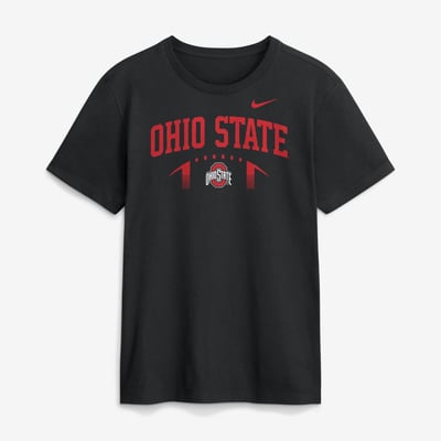  Ohio State Buckeyes Nike Primetime Football Icon T-Shirt - Black