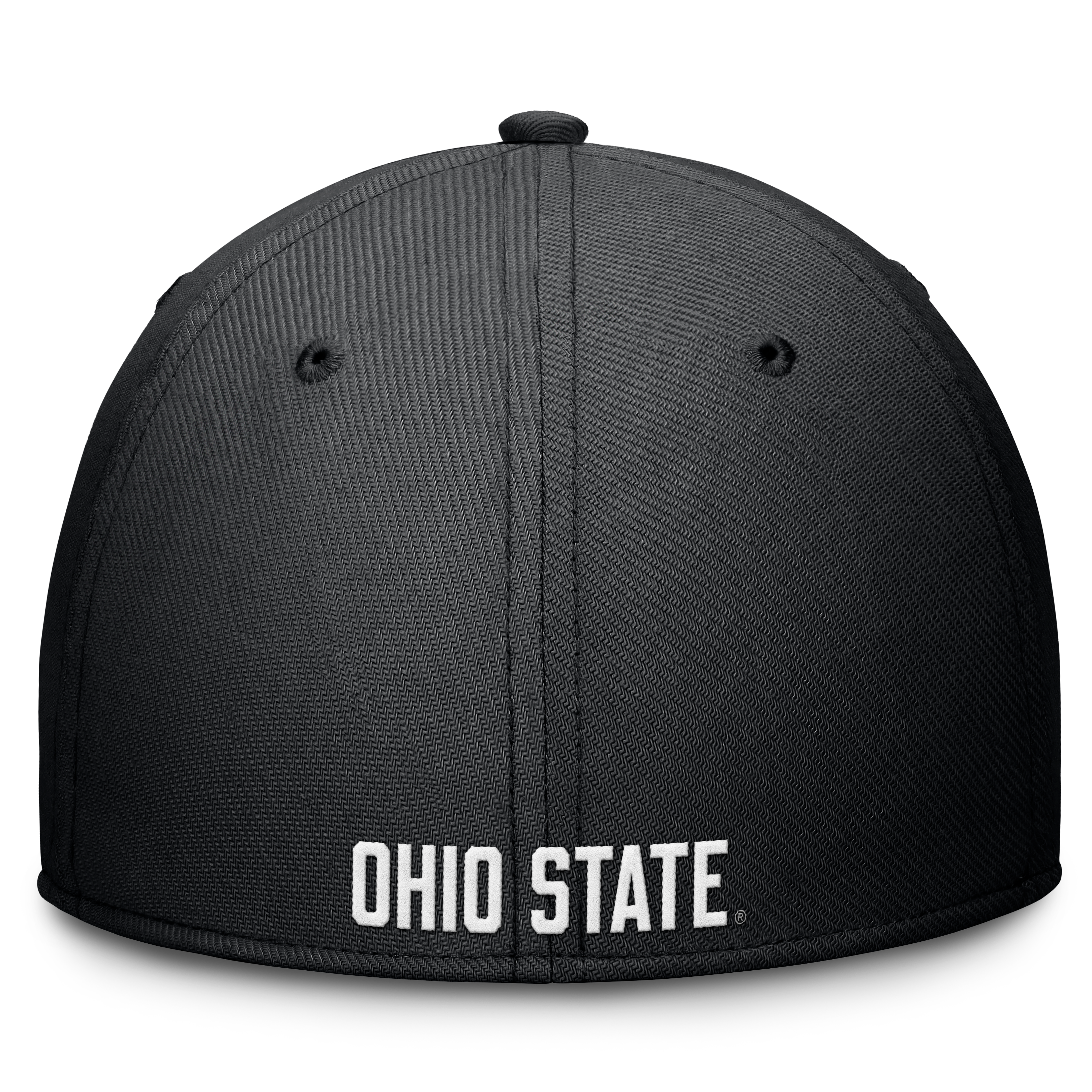 Men's Nike Black Ohio State Buckeyes Rise SwooshFlex Dri-FIT Hat