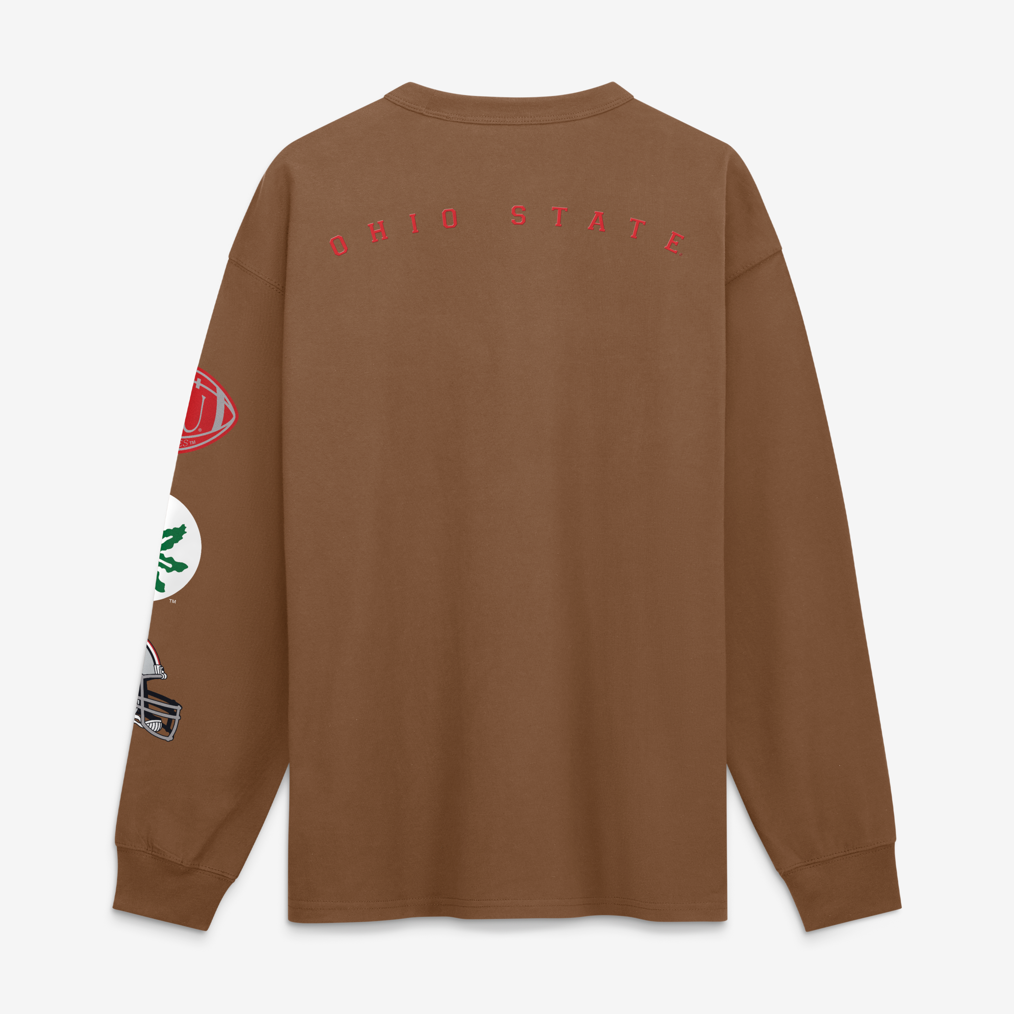 T-shirt à manches longues Nike marron Ohio State Buckeyes pour homme avec poche académique
