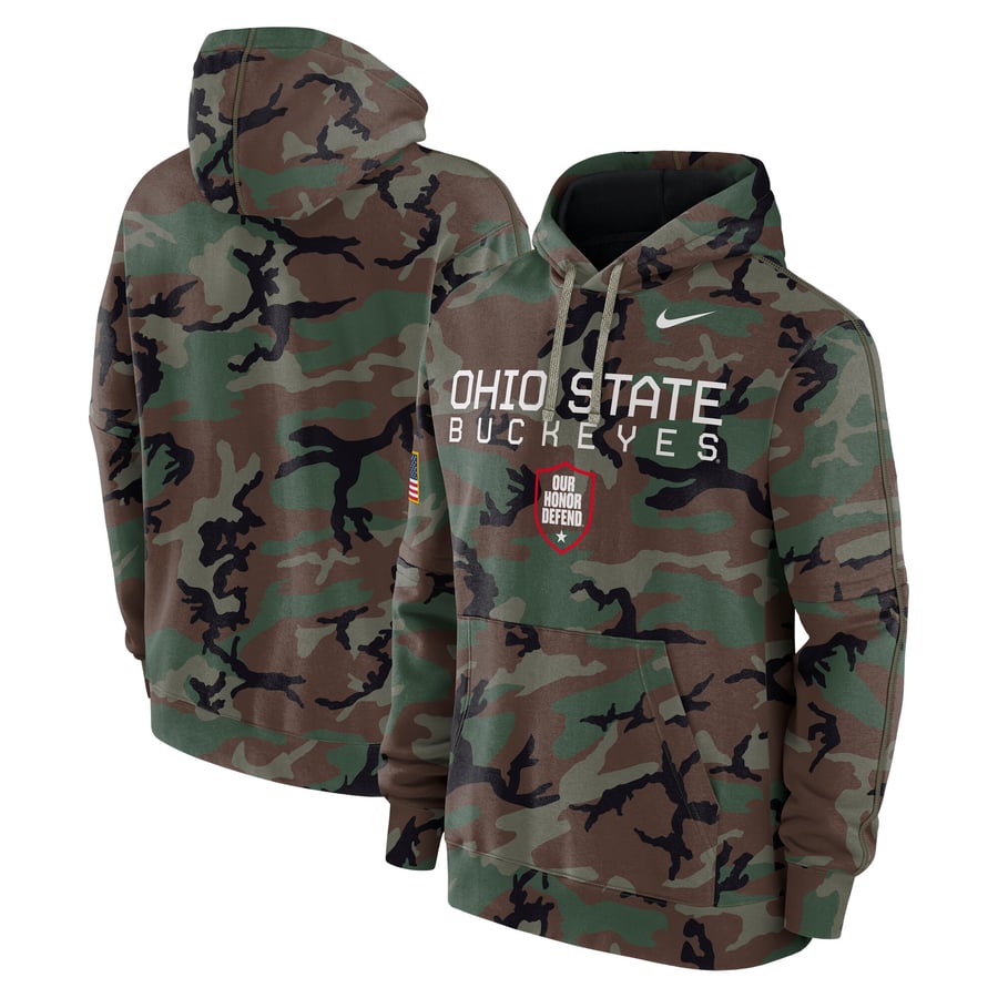 Ohio State Buckeyes Military Combat American Flag PVC Patch – Velcro Back, CJ Stroud, NCAA Football