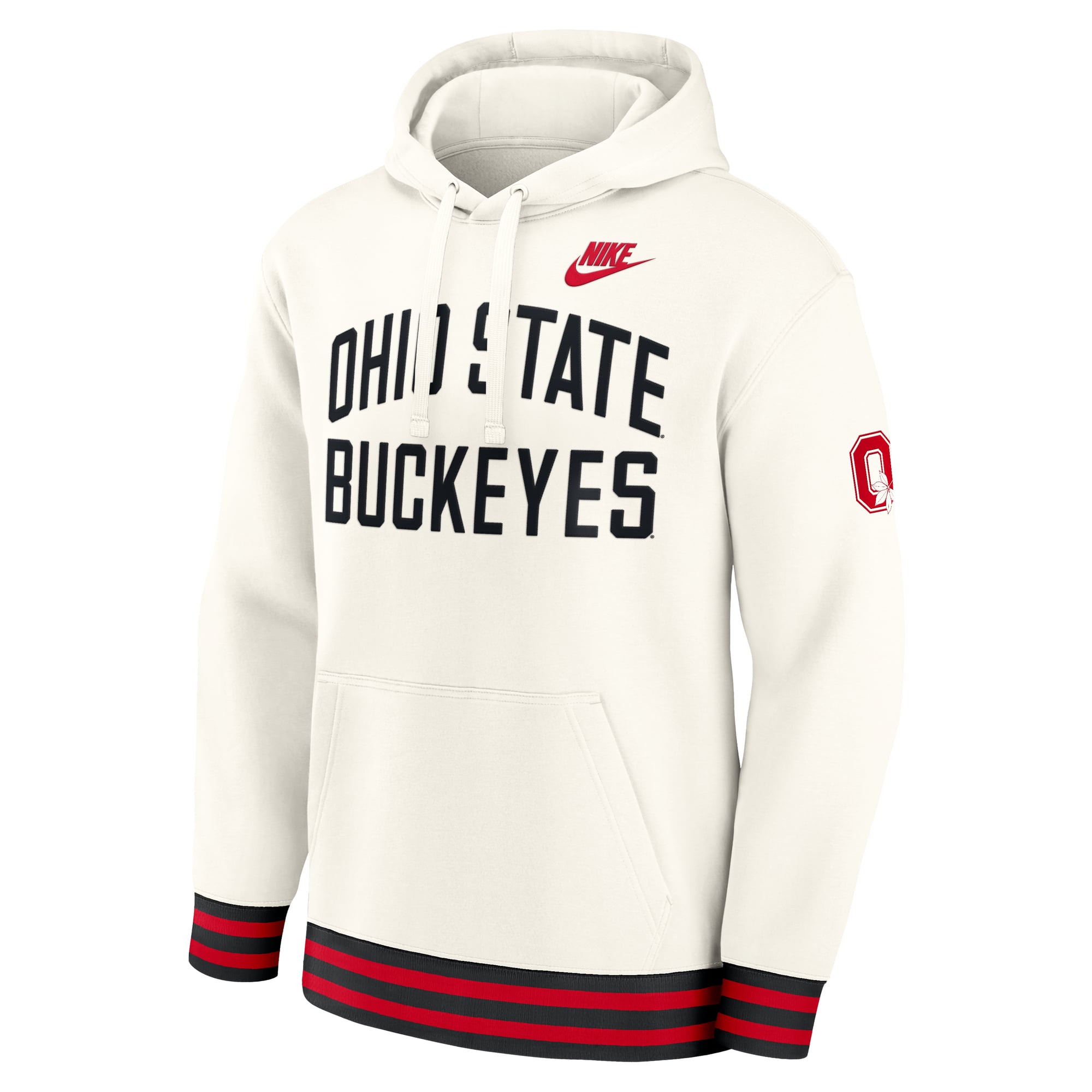 Men's Nike Cream Ohio State Buckeyes Legacy Retro Pullover Hoodie