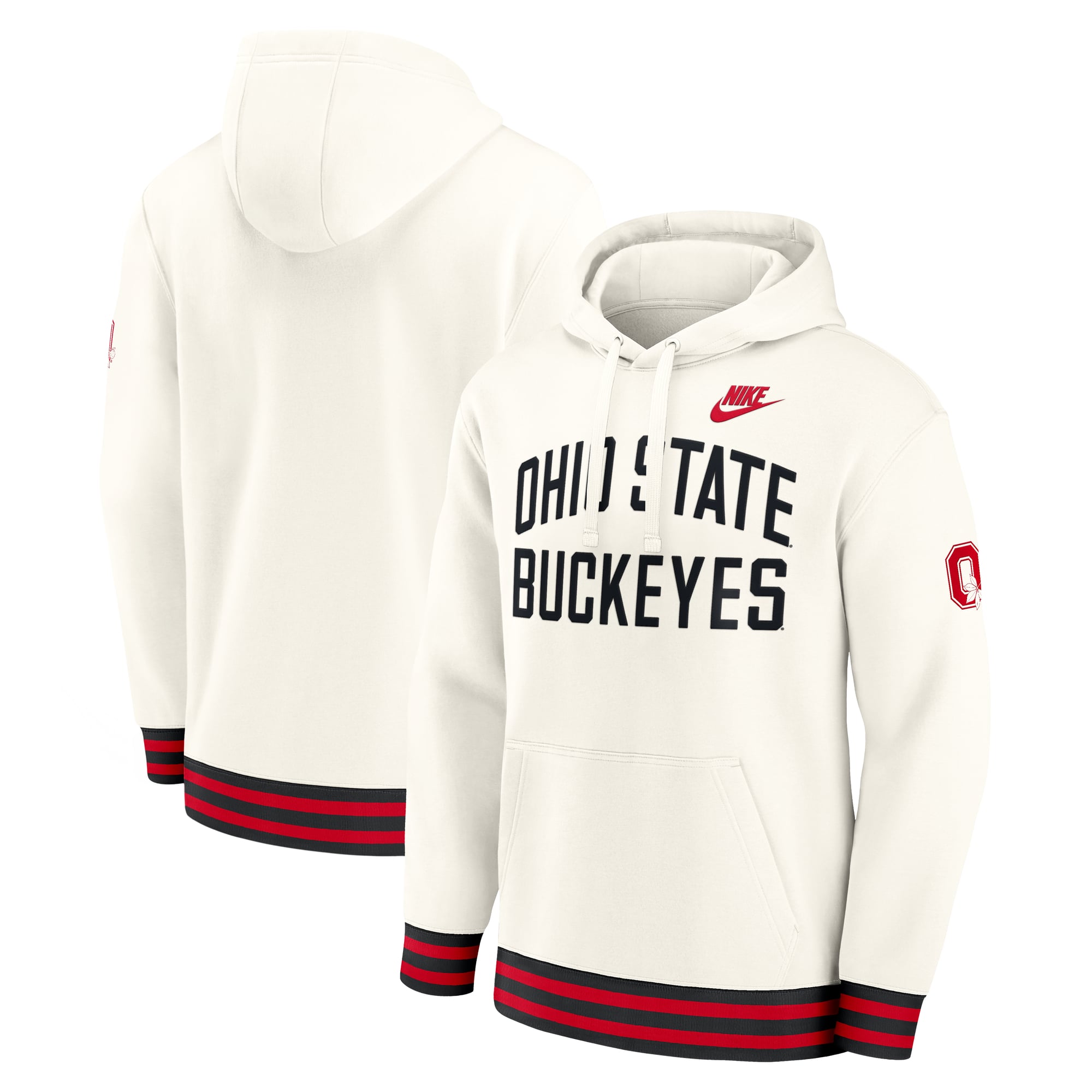 Men's Nike  Cream Ohio State Buckeyes Legacy Retro Pullover Hoodie