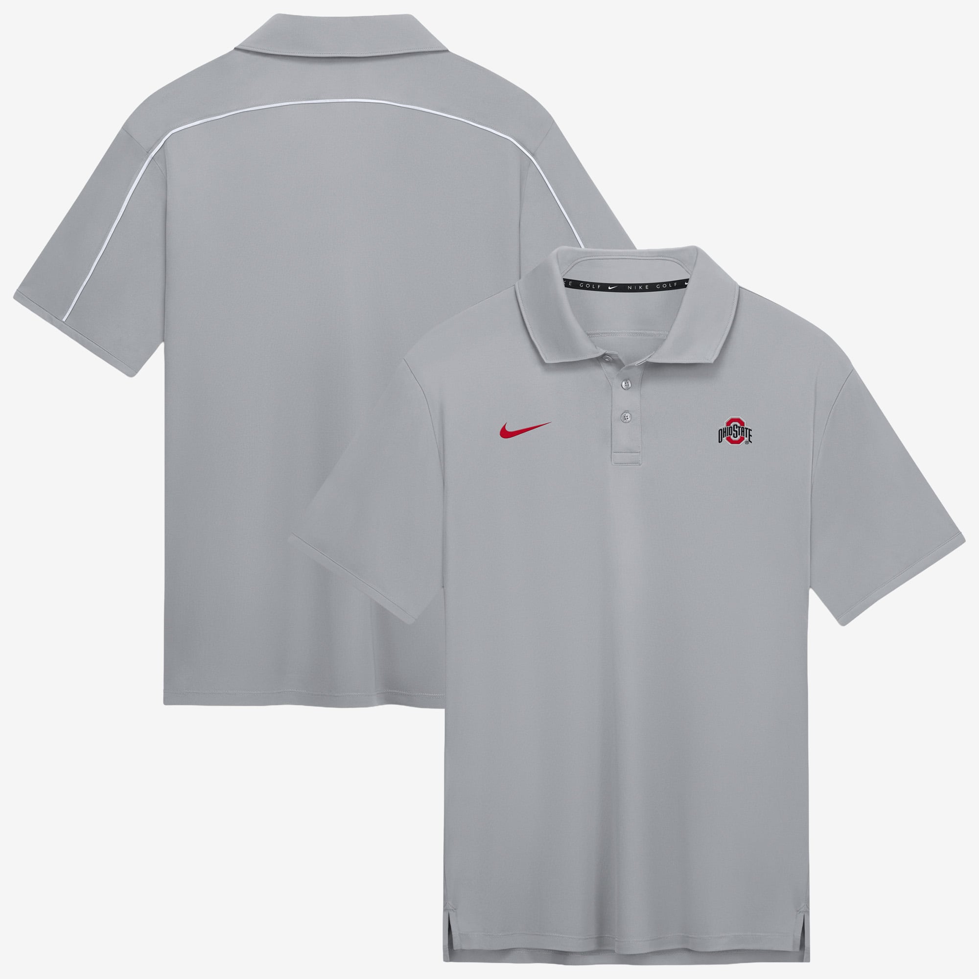 Men's Nike Gray Ohio State Buckeyes Par Dri-FIT Polo