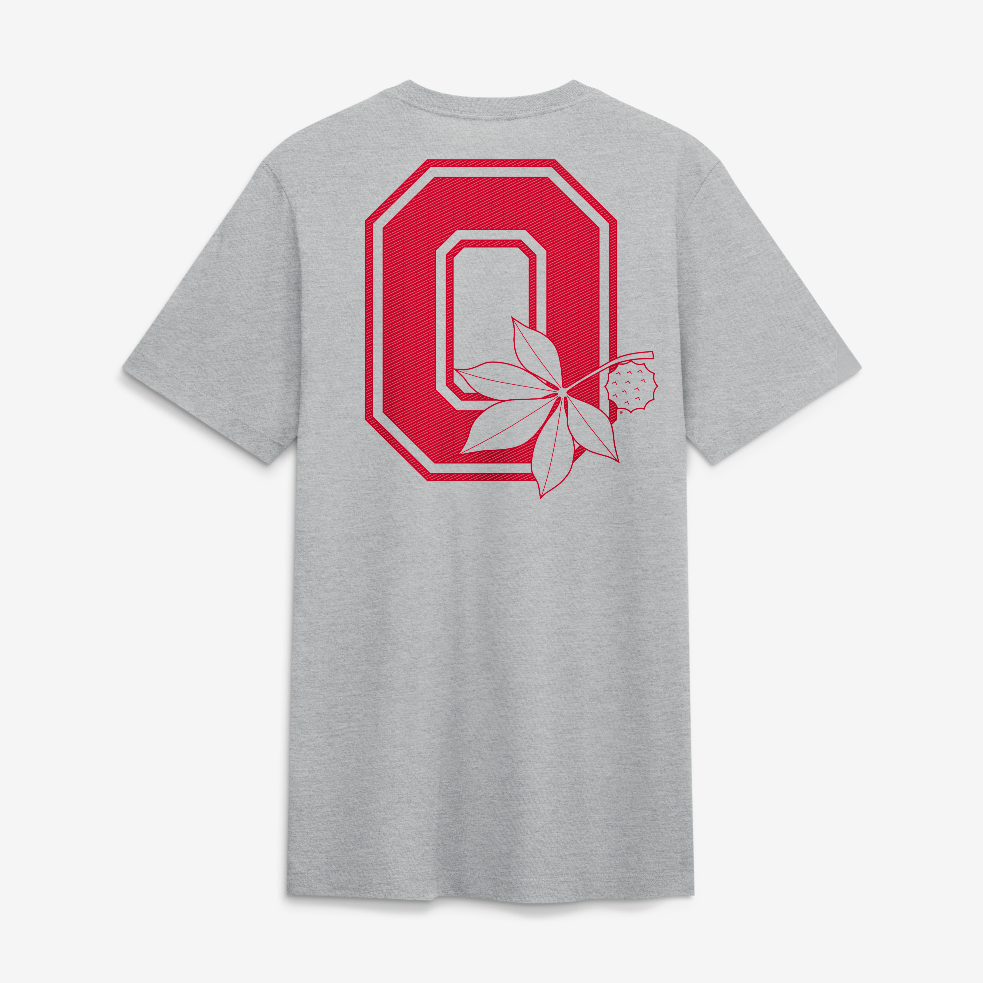 Men's Nike Heather Gray Ohio State Buckeyes Arch Wordmark Legacy Tri-Blend T-Shirt