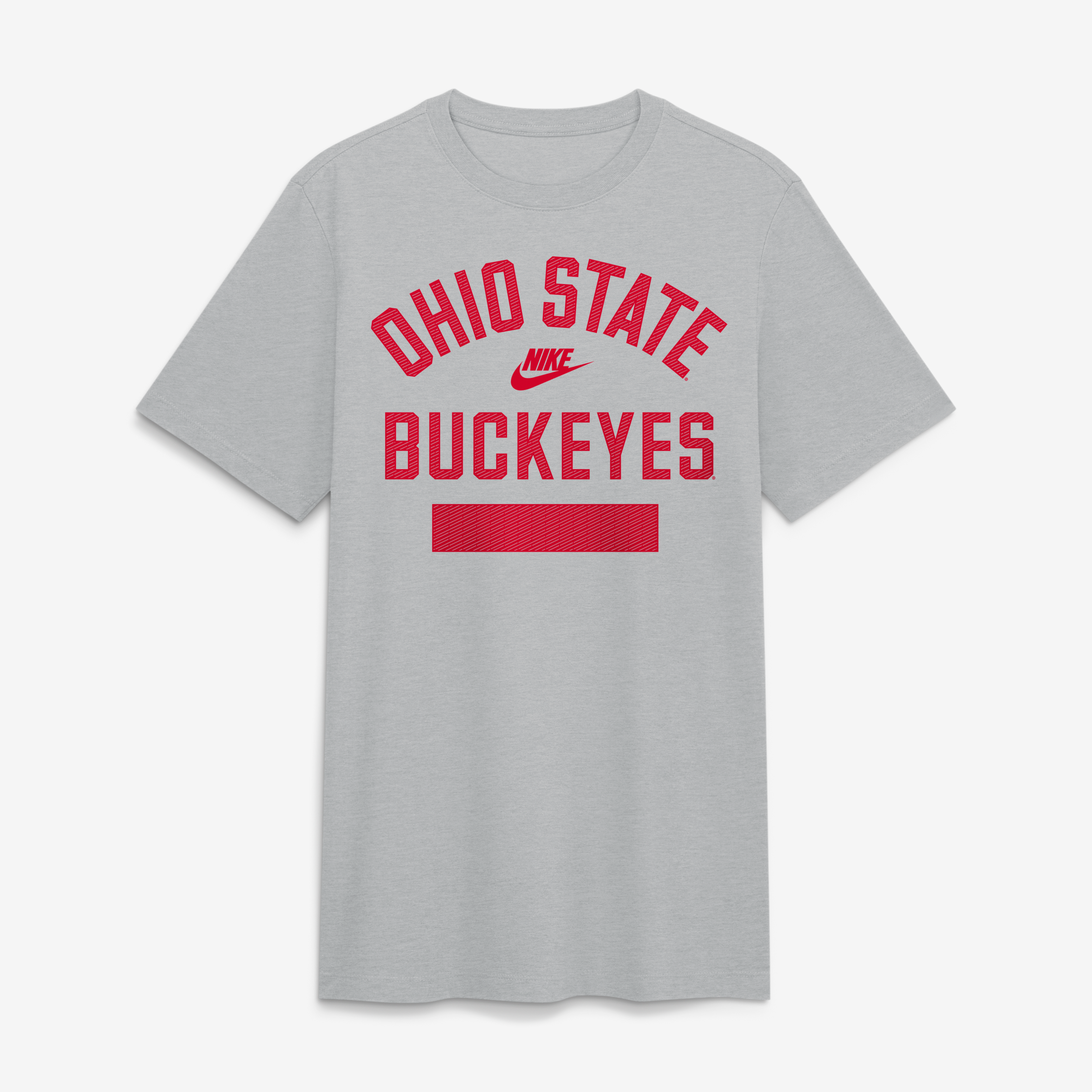 Men's Nike  Heather Gray Ohio State Buckeyes Arch Wordmark Legacy Tri-Blend T-Shirt