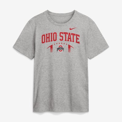  Ohio State Buckeyes Nike Primetime Football Icon T-Shirt - Heather Gray