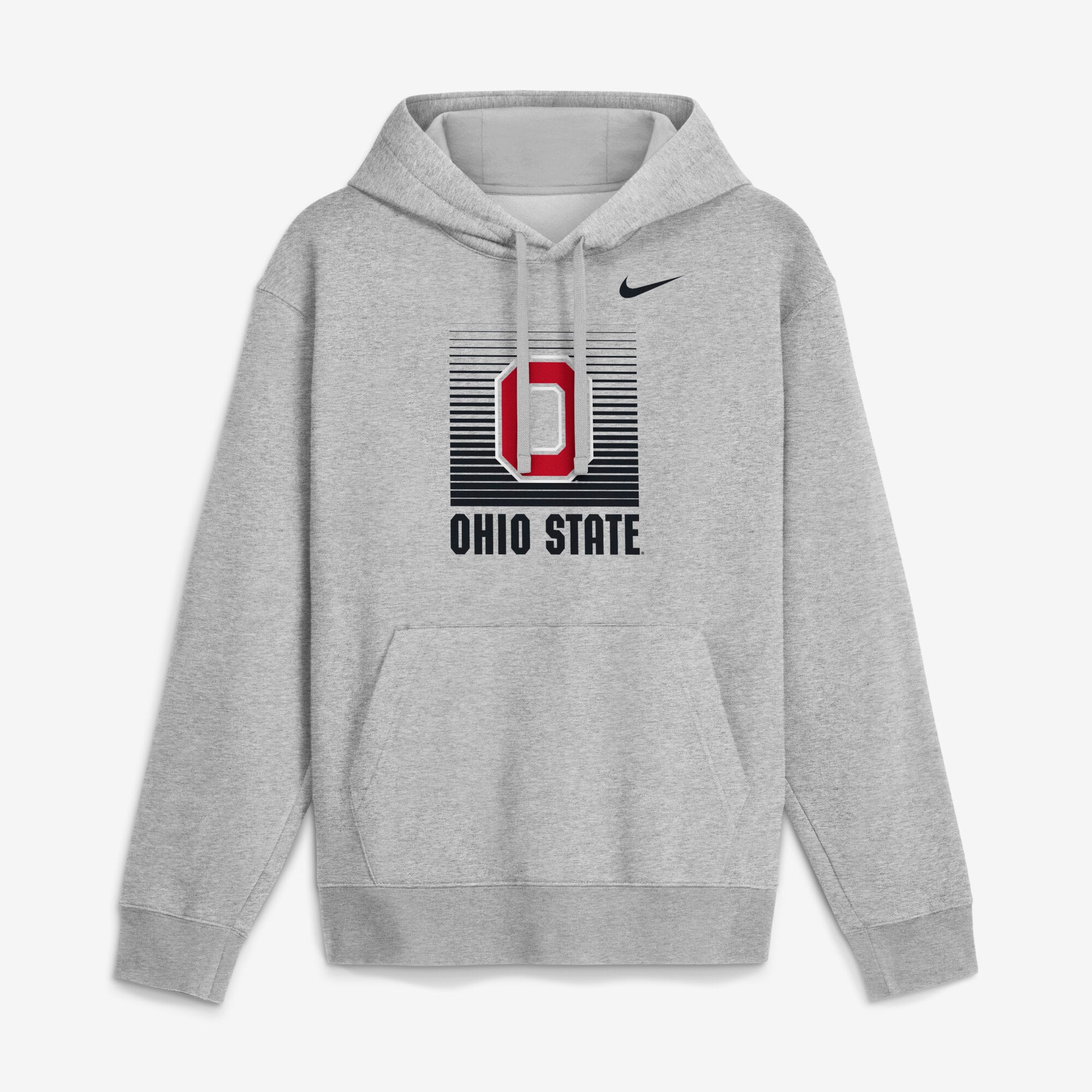 Sweat à capuche Nike Heather Gray Ohio State Buckeyes Primetime Gradient Square Club pour homme