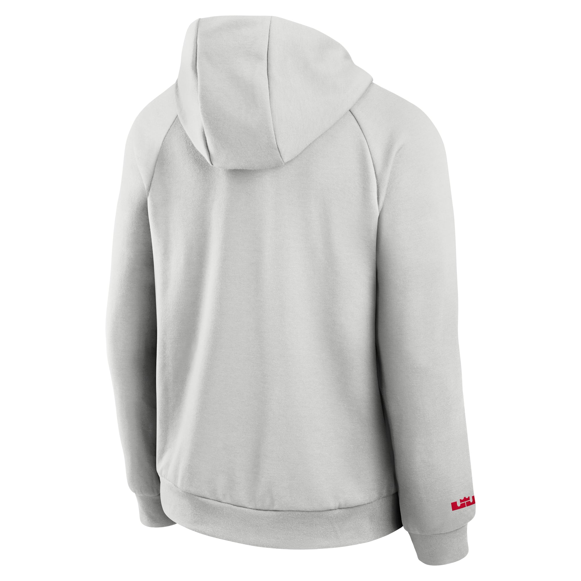 Sweat à capuche raglan en polaire Dri-FIT Nike LeBron James gris Ohio State Buckeyes Courtside Practice pour homme