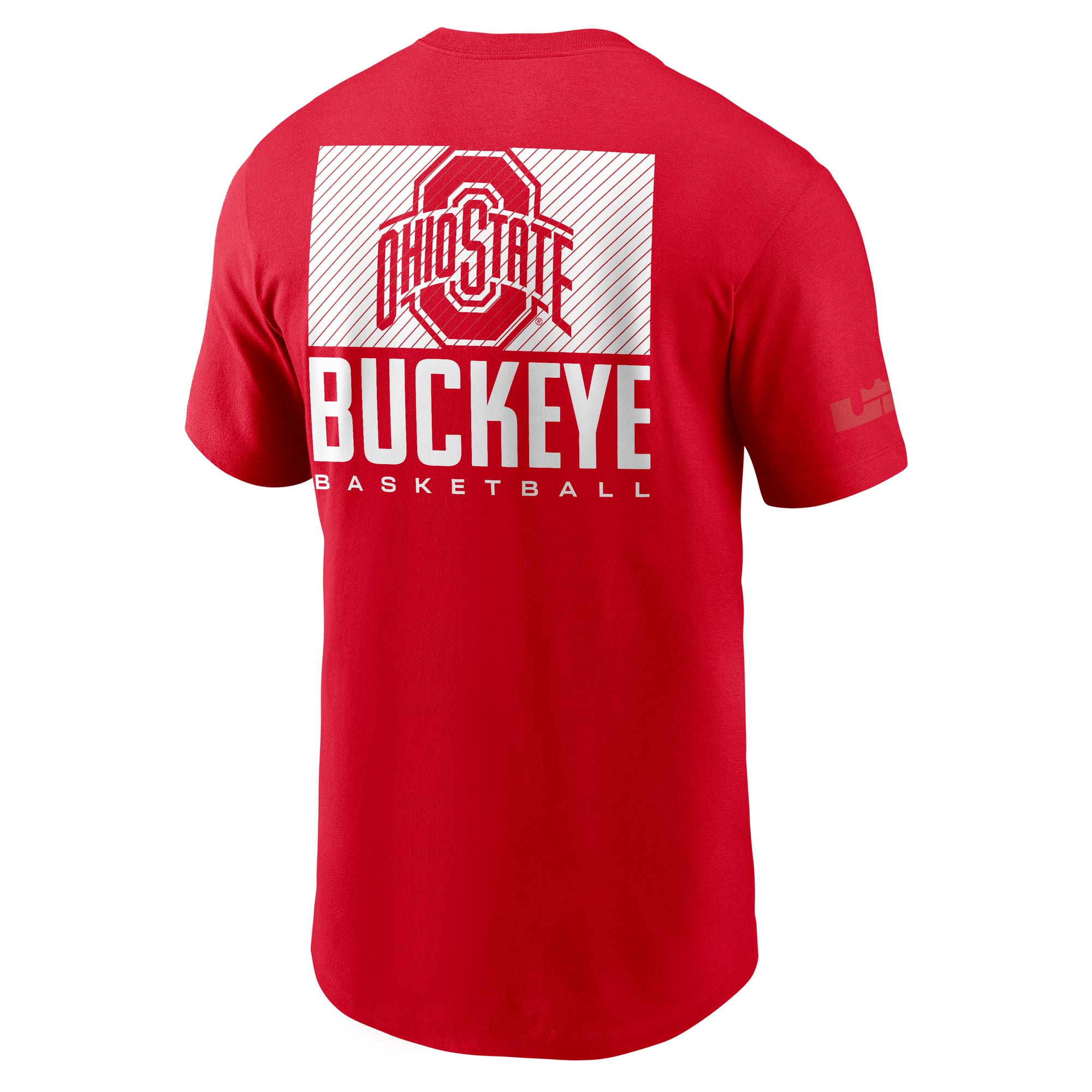 T-shirt Nike LeBron James Scarlet Ohio State Buckeyes Courtside Dri-FIT pour homme
