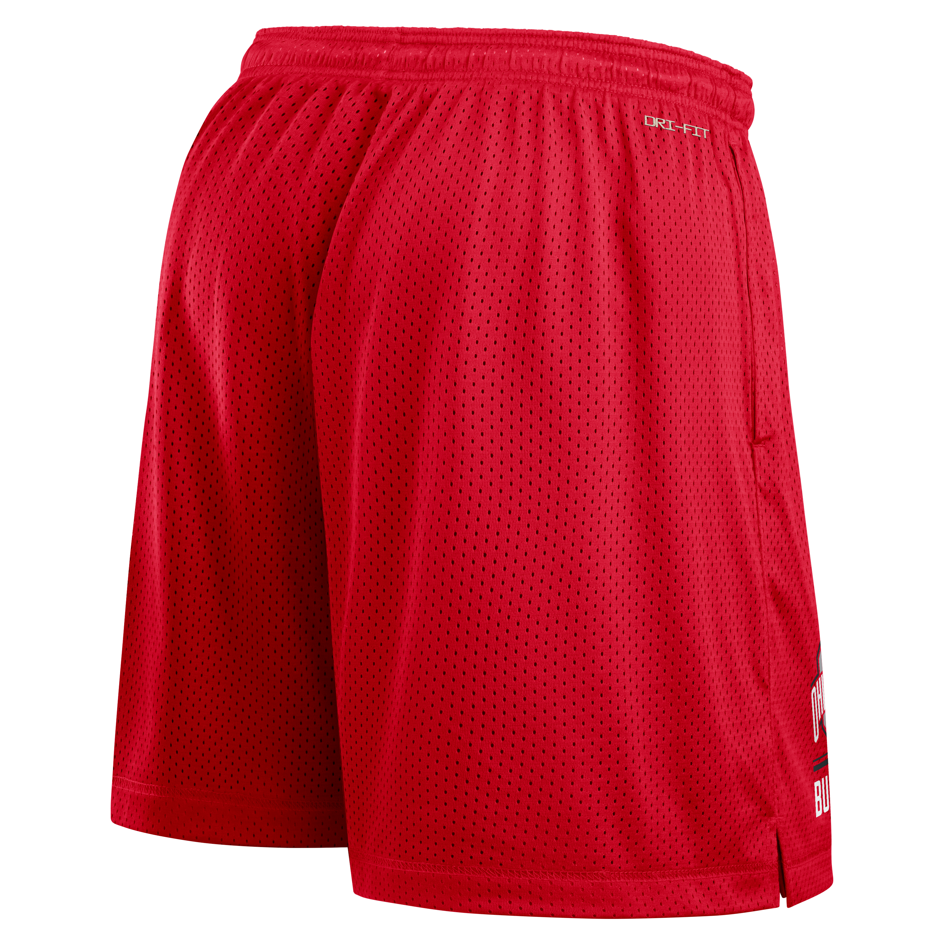 Men's Nike LeBron James Scarlet/Black Ohio State Buckeyes Courtside Reversible Dri-FIT Shorts