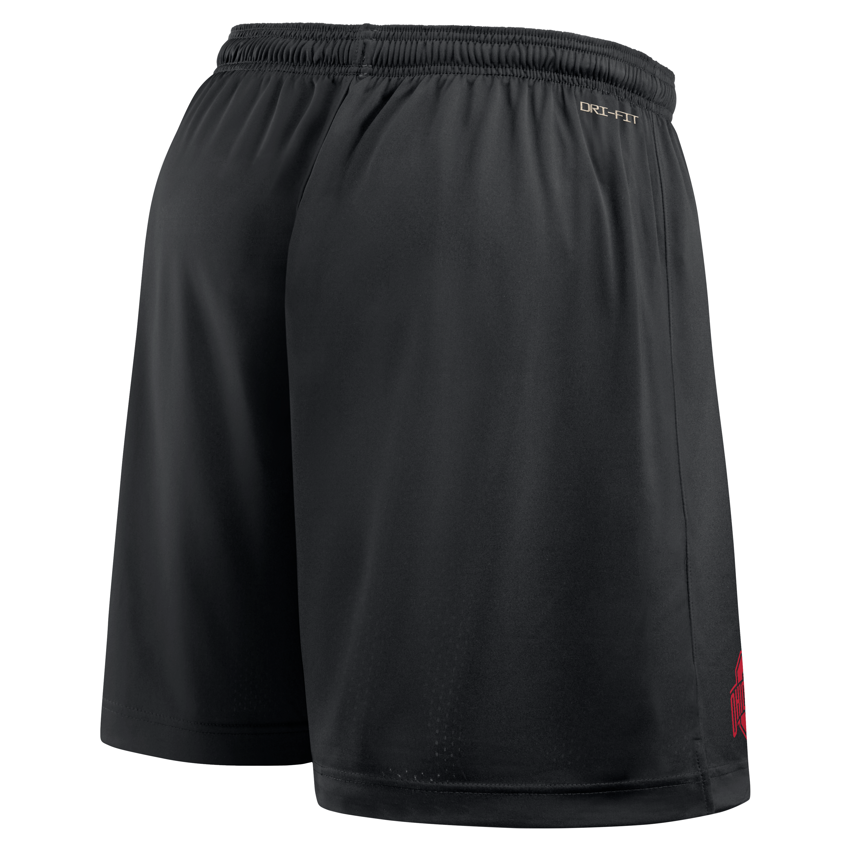 Men's Nike LeBron James Scarlet/Black Ohio State Buckeyes Courtside Reversible Dri-FIT Shorts