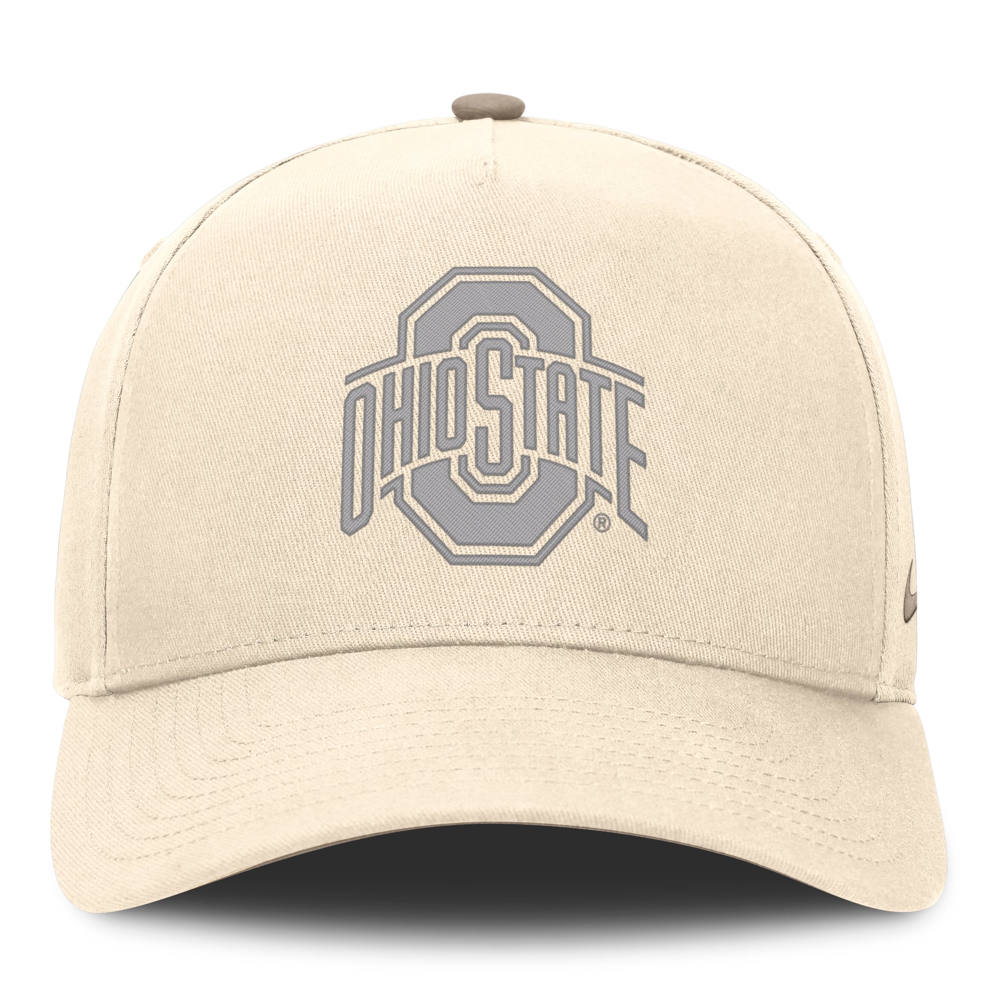 Casquette ajustable Nike Natural Ohio State Buckeyes Rise pour homme
