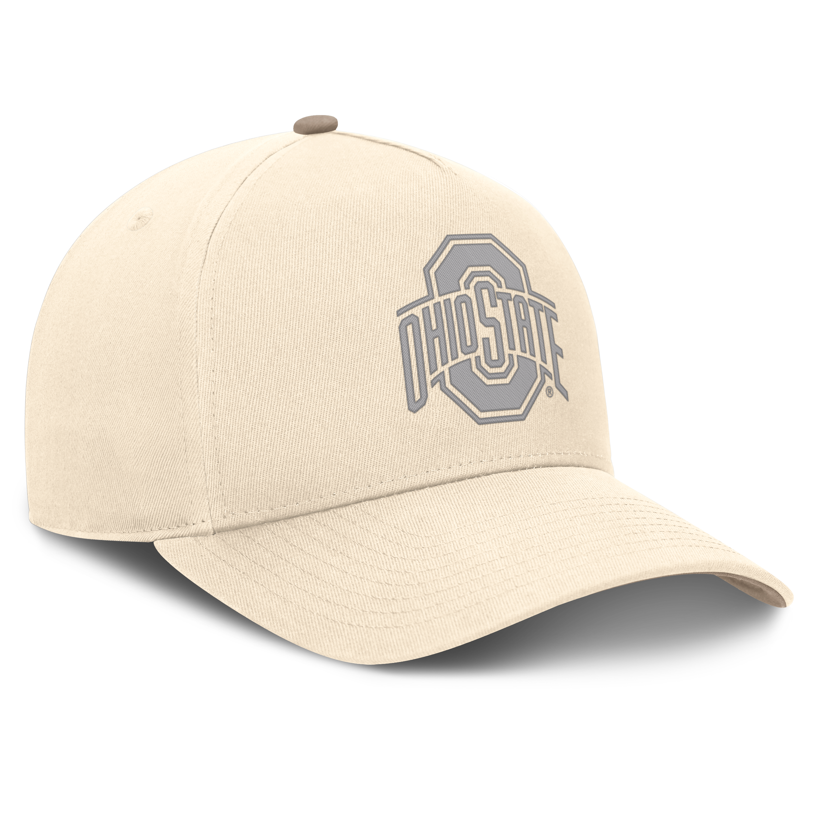 Casquette ajustable Nike Natural Ohio State Buckeyes Rise pour homme
