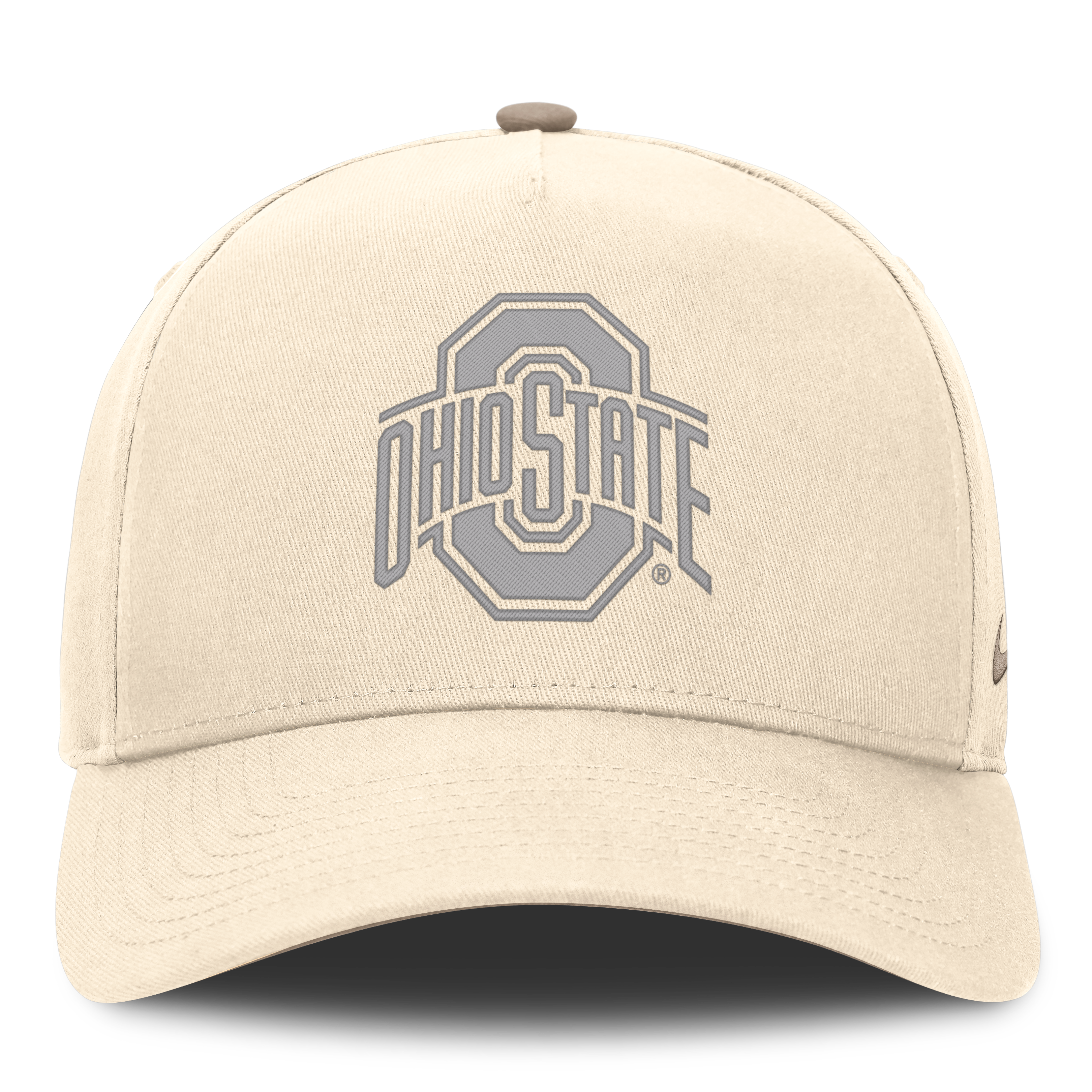 Casquette ajustable Nike Natural Ohio State Buckeyes Rise pour homme
