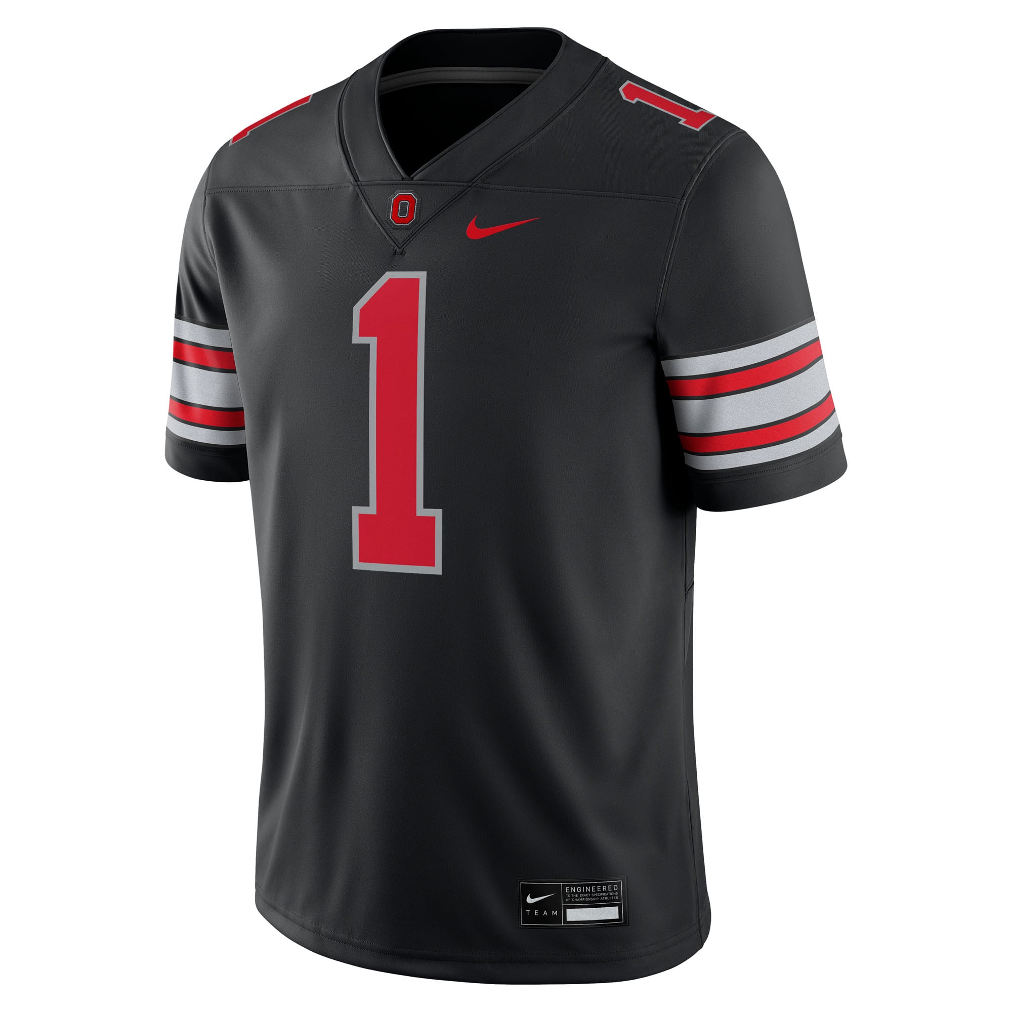 Men's Nike #1 Black Ohio State Buckeyes Alternate Game Football Jersey