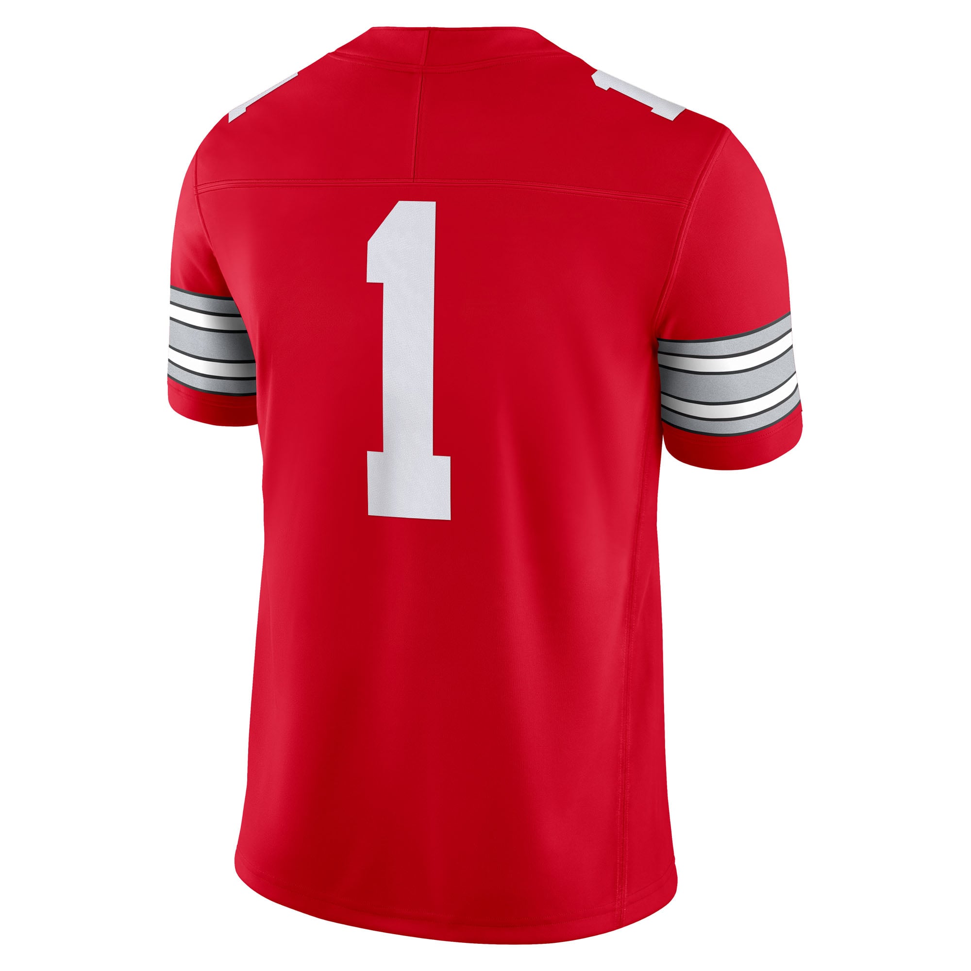 Maillot de football américain Nike Vapor F.U.S.E. Limited pour homme, numéro 1 écarlate, Ohio State Buckeyes, domicile.