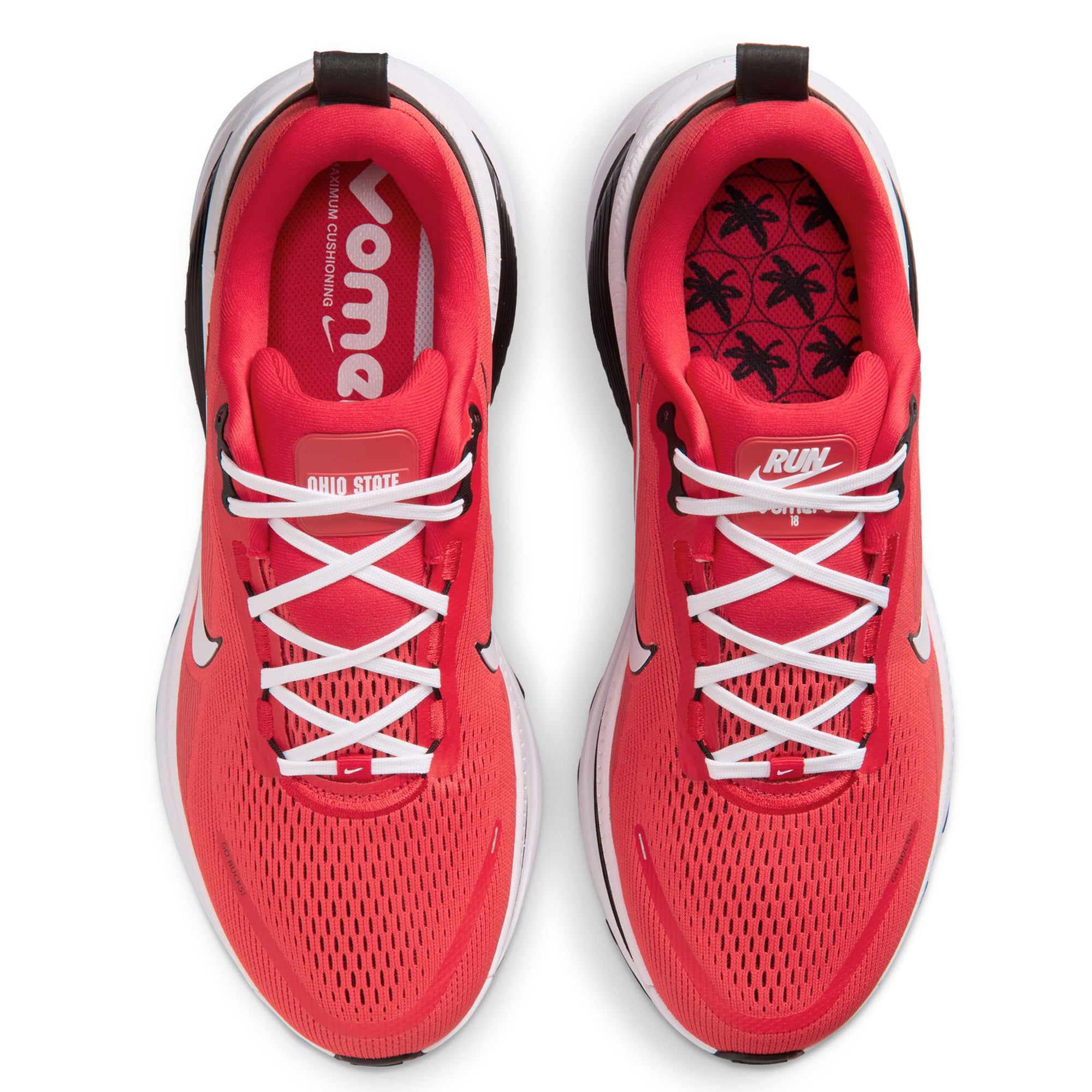 Men's Nike Ohio State Buckeyes Vomero 18 Running Shoes